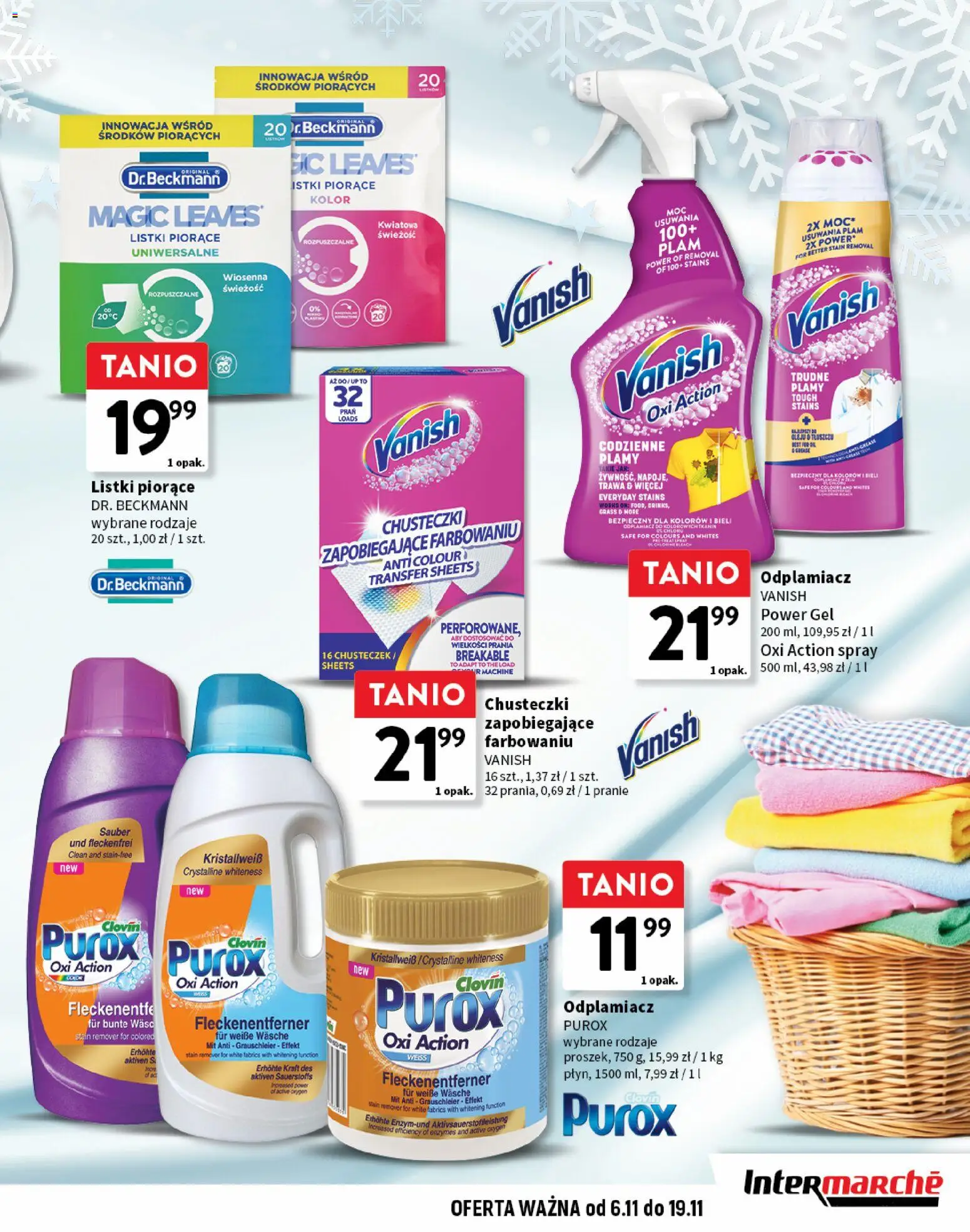 Intermarche Gazetka - Dekoracje i Inspiracje od 06.11.2025 | Strona: 23 | Produkty: Vanish, Odplamiacz