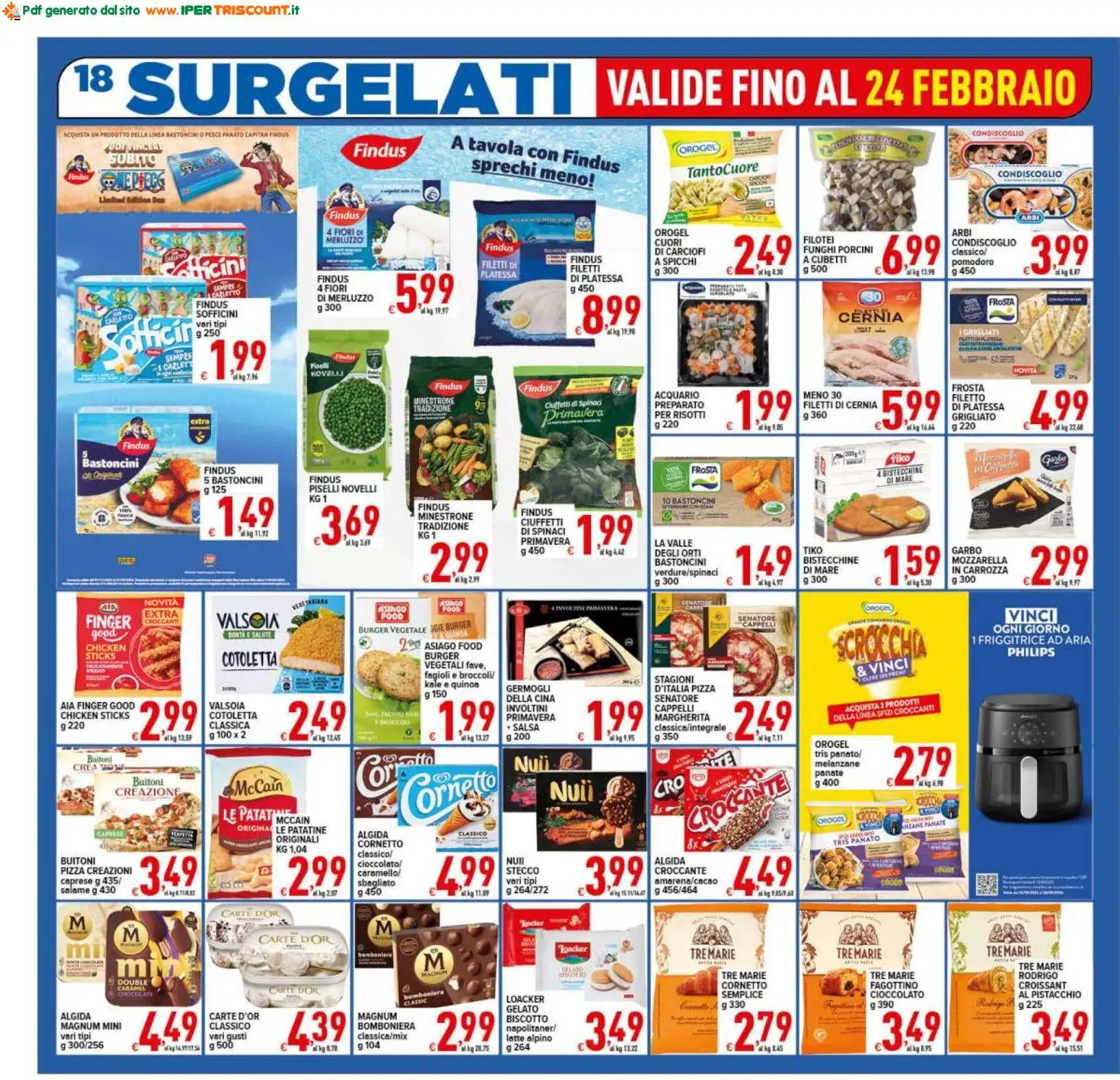 Volantino Ipertriscount del 13.02.2026 | Pagina: 18 | Prodotti: Salame, Salsa, Pomodoro, Friggitrice