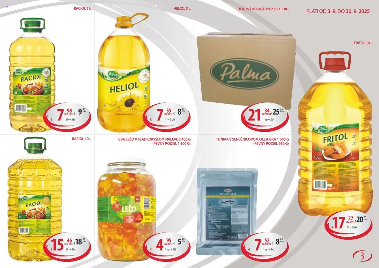 Sintra Horeca & Gastro │ platný od 03.09.2025 | Strana: 3 | Produkty: Tuniak