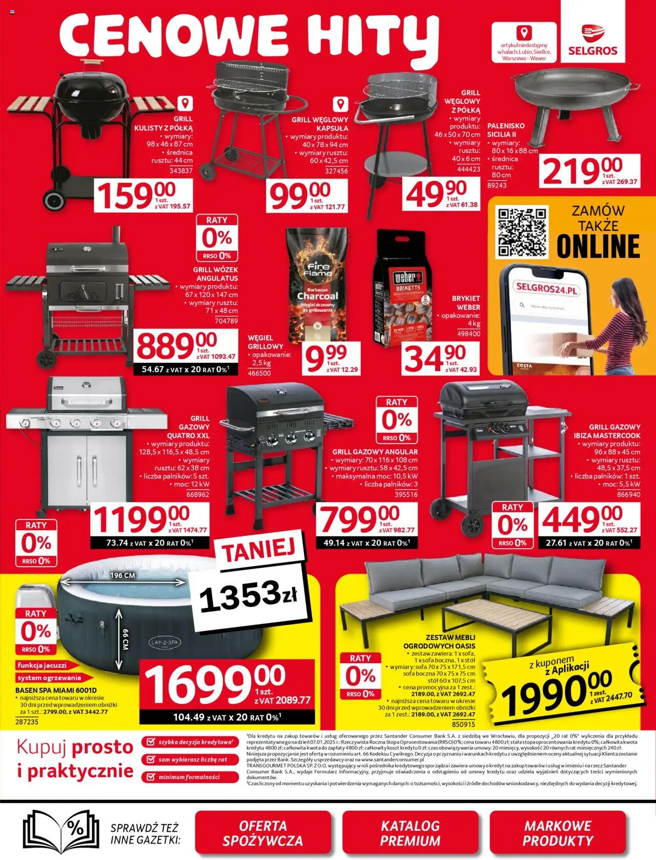 Selgros cash&carry Gazetka - Oferta przemysłowa od 05.06.2025 | Strona: 4 | Produkty: Grill gazowy, Sofa, Basen, Stół
