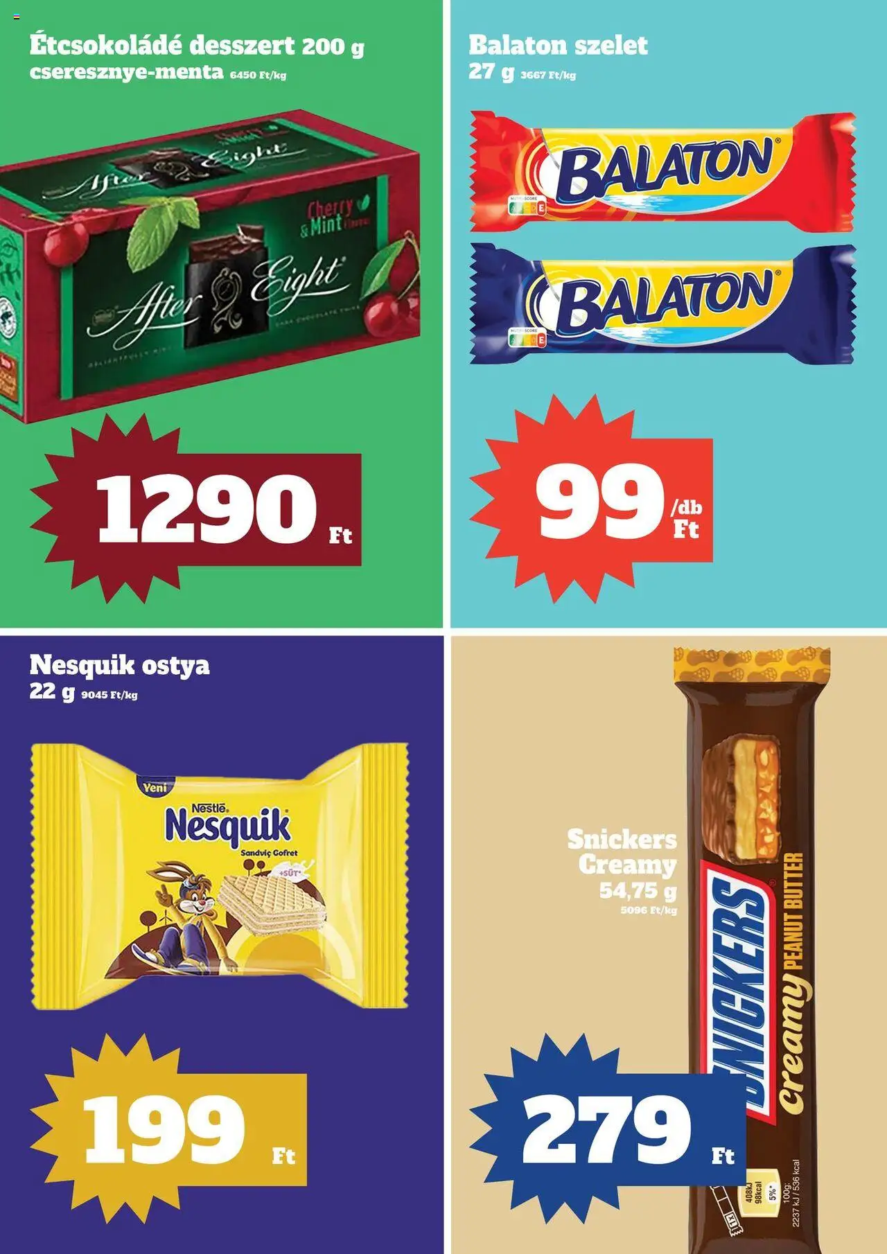 Family Diszkont akciós ujság - amely érvényes a következő dátumtól: 16.10.2025 | Oldal: 7 | Termékek: Nesquik, Étcsokoládé, Snickers