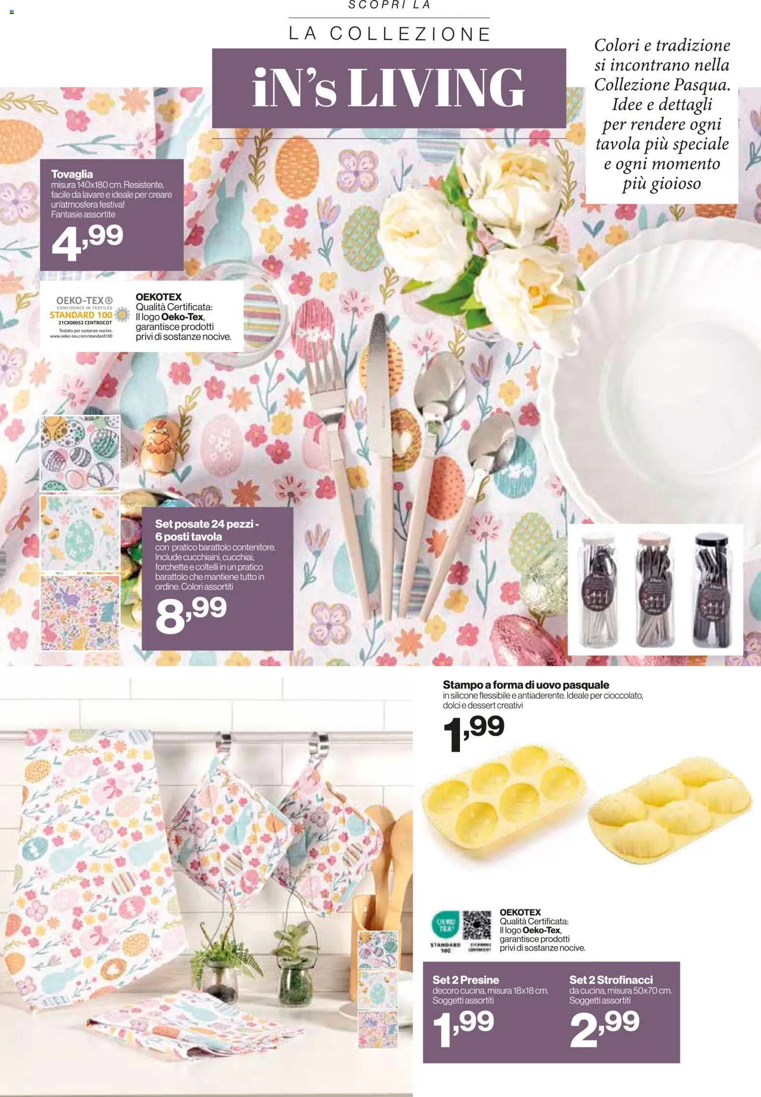 Volantino IN's del 11.03.2026 | Pagina: 16 | Prodotti: Posate, Silicone, Tovaglia, Strofinacci