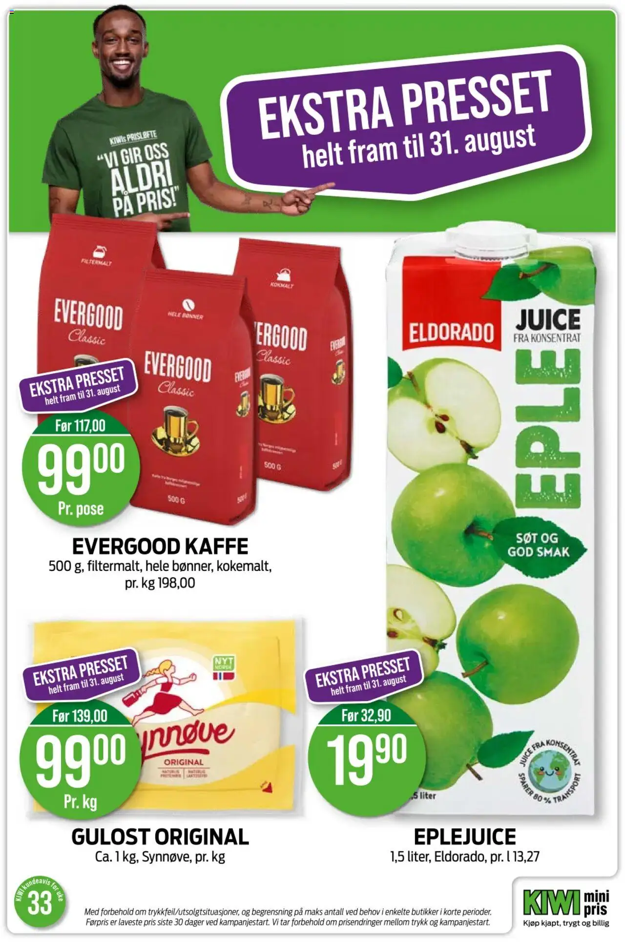 | Side: 18 | Produkter: Kaffe, Juice, Gulost, Kiwi