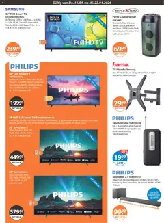 V-Markt München ab 16.04.2026 gültig | Seite: 19 | Produkte: Philips, Samsung, Smart TV, Soundbar