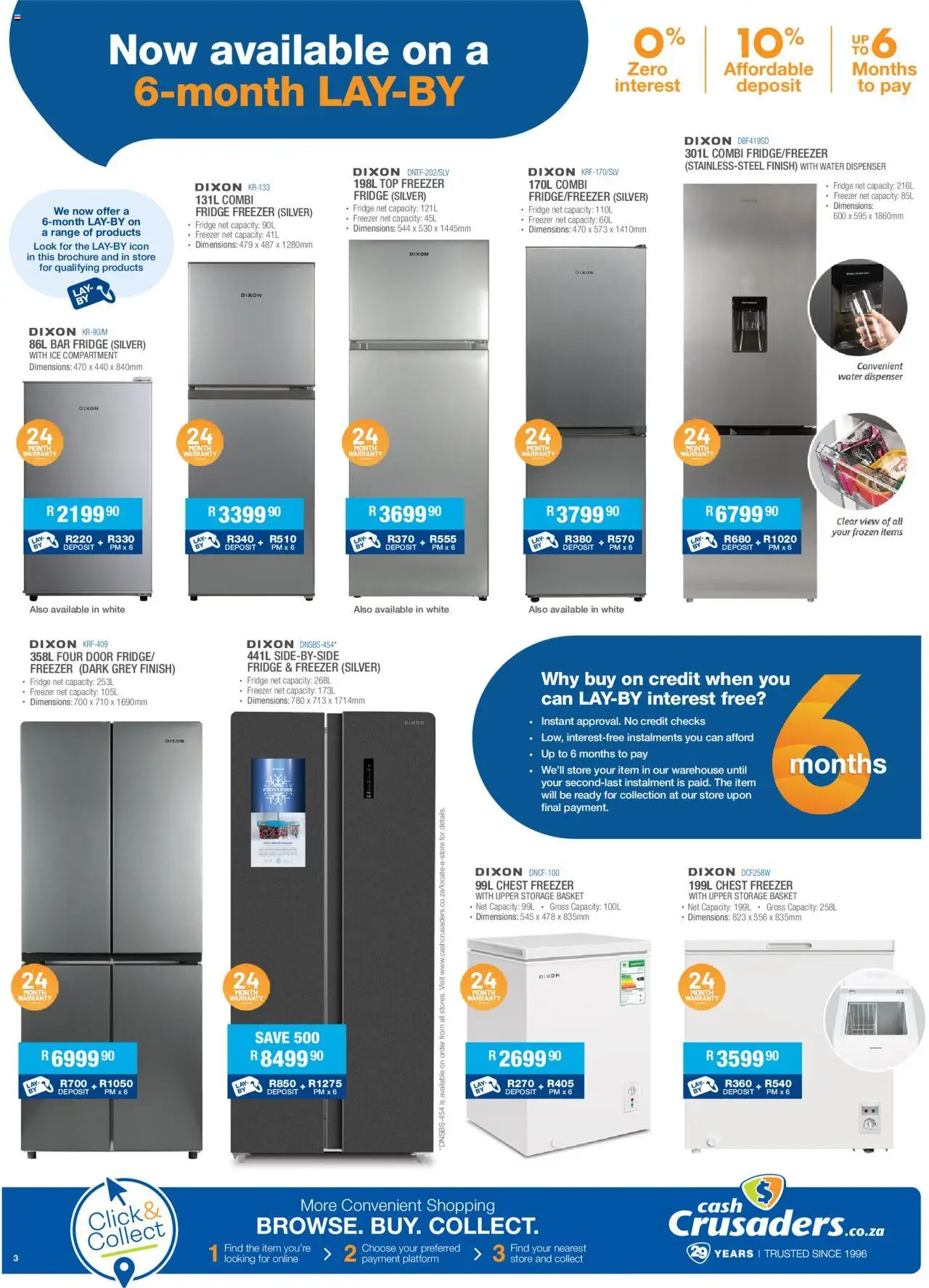 New Cash Crusaders catalogue – valid from 13.09.2025 | Page: 3 | Products: Freezer, Basket, Fridge, Chest freezer
