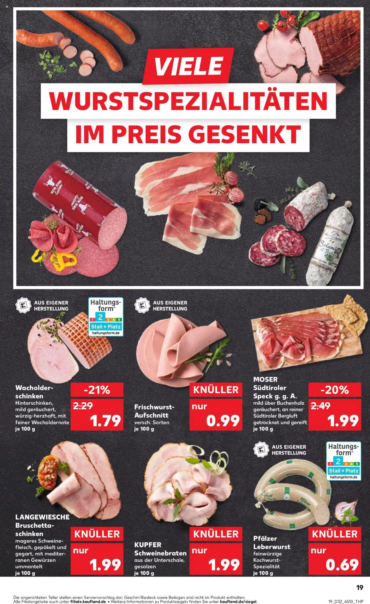 Kaufland prospekt Köln	 - gültig ab dem 07.08.2025 | Seite: 19 | Produkte: Salami, Schinken