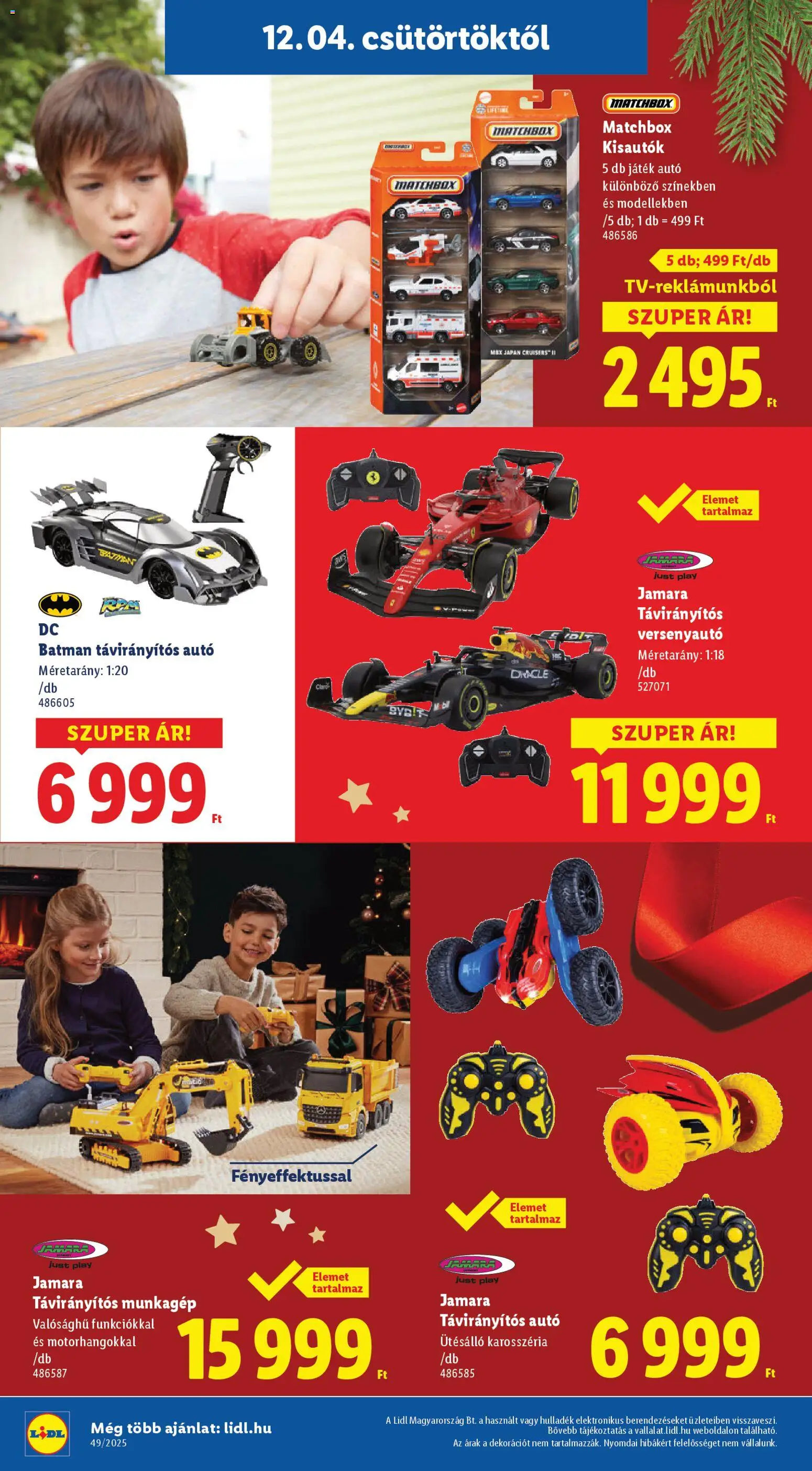 Lidl akciós ujság - amely érvényes a következő dátumtól: 04.12.2025 | Oldal: 2 | Termékek: Játék