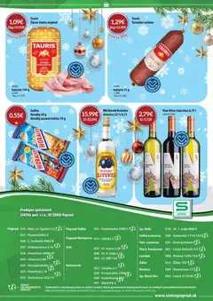 Sintra leták platný od 01.12.2025 | Strana: 26 | Produkty: Saláma, Lyže, Slivovica, Horálky
