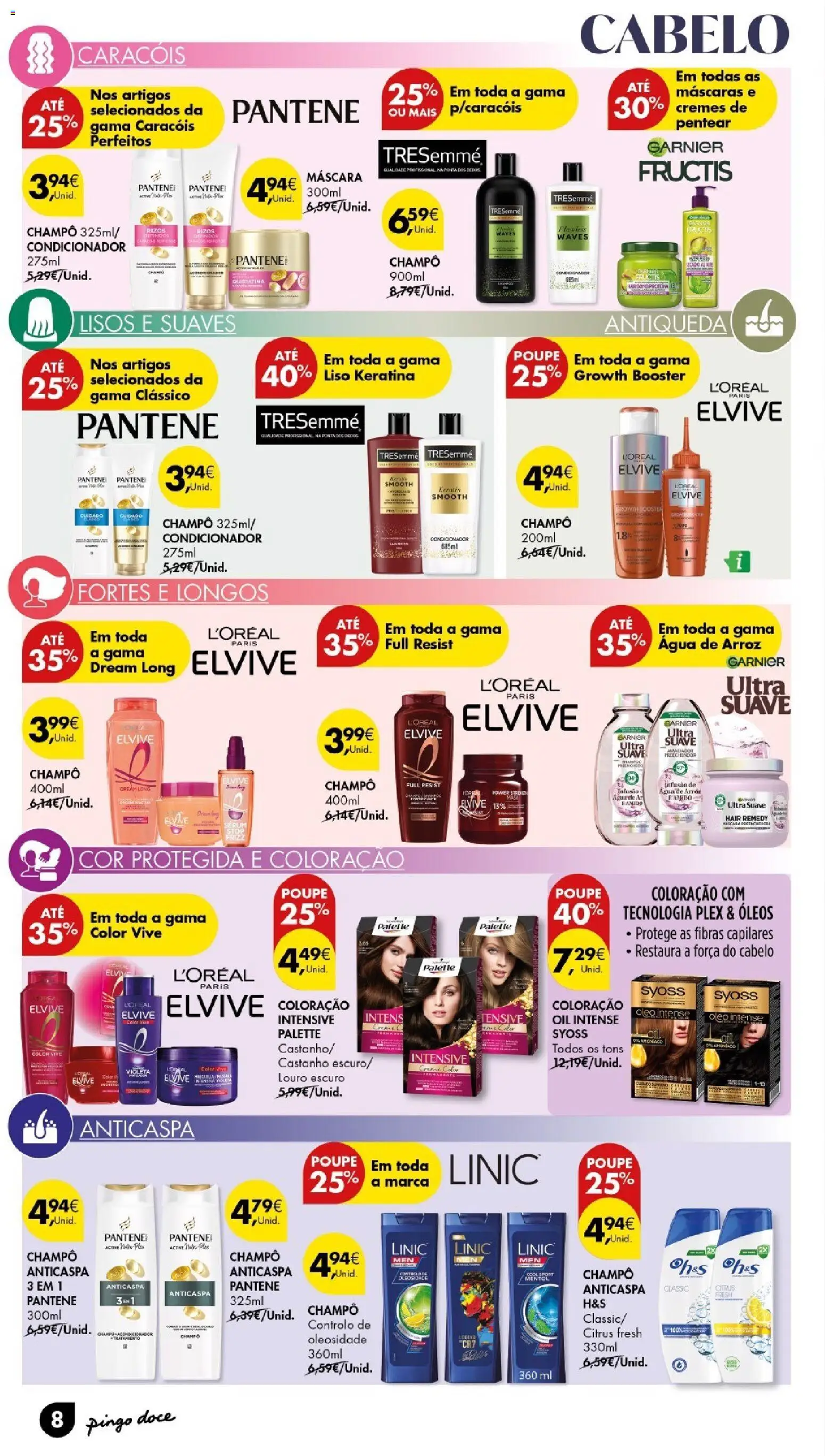 Pingo Doce - Cabazes de Natal │ válido de 16.12.2025 | Página: 8 | Produtos: Agua, Louro, Shampoo, Condicionador