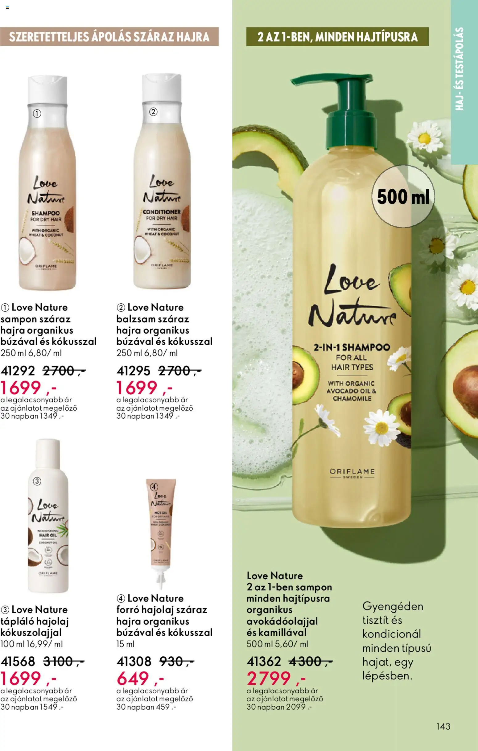 Oriflame akciós ujság - amely érvényes a következő dátumtól: 03.12.2025 | Oldal: 143 | Termékek: Sampon, Hajolaj