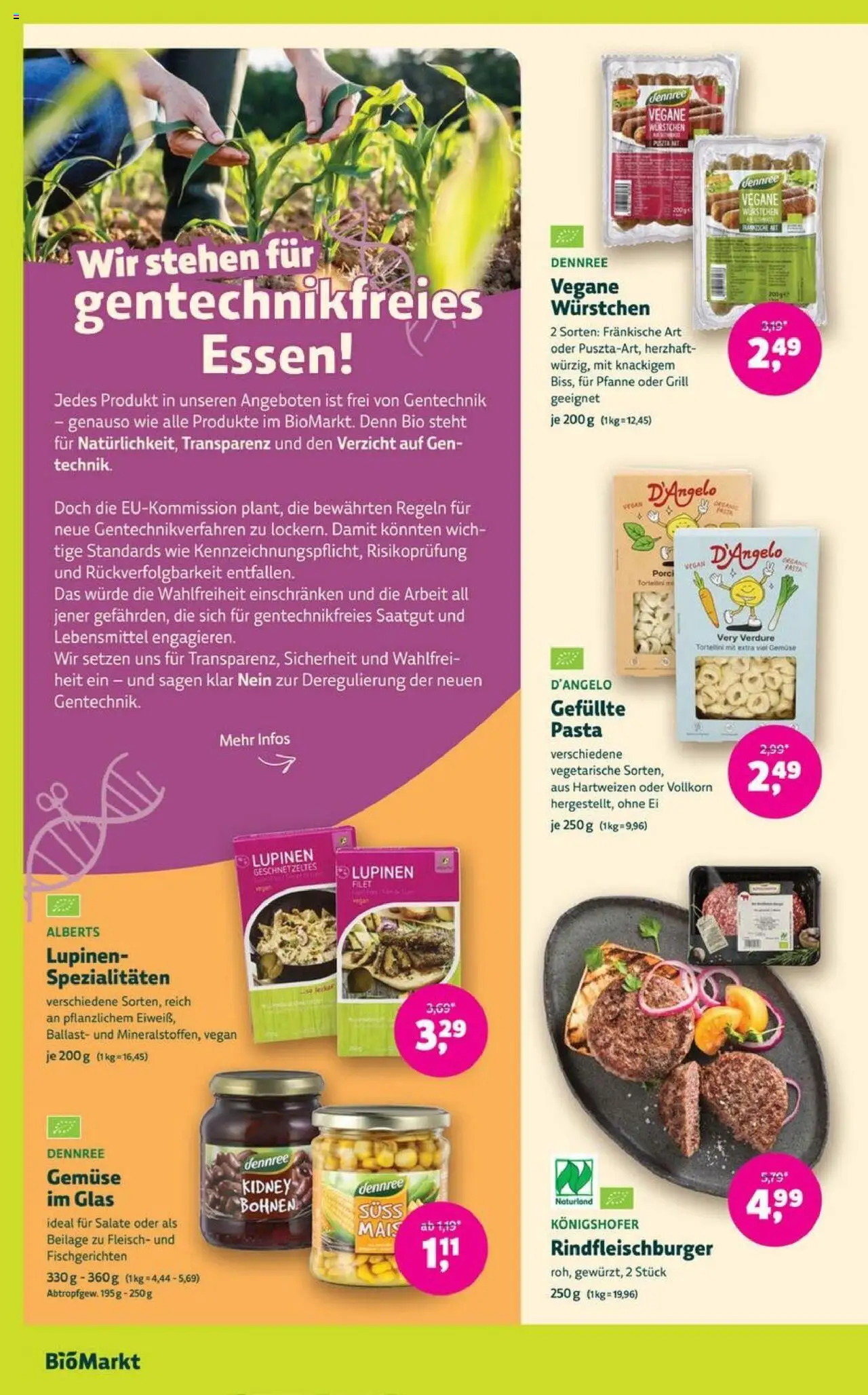 Denns BioMarkt Angebote – gültig ab 10.09.2025 | Seite: 6 | Produkte: Grill, Gemüse, Pasta, Fleisch