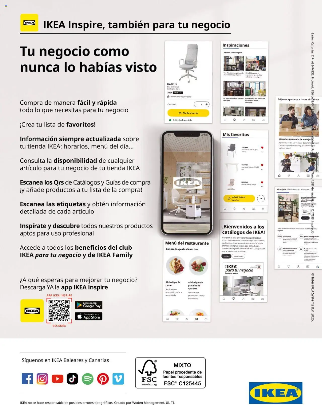 Catálogo IKEA para tu negocio │ válido desde el 04.02.2025 | Página: 40 | Productos: General, Té, Silla