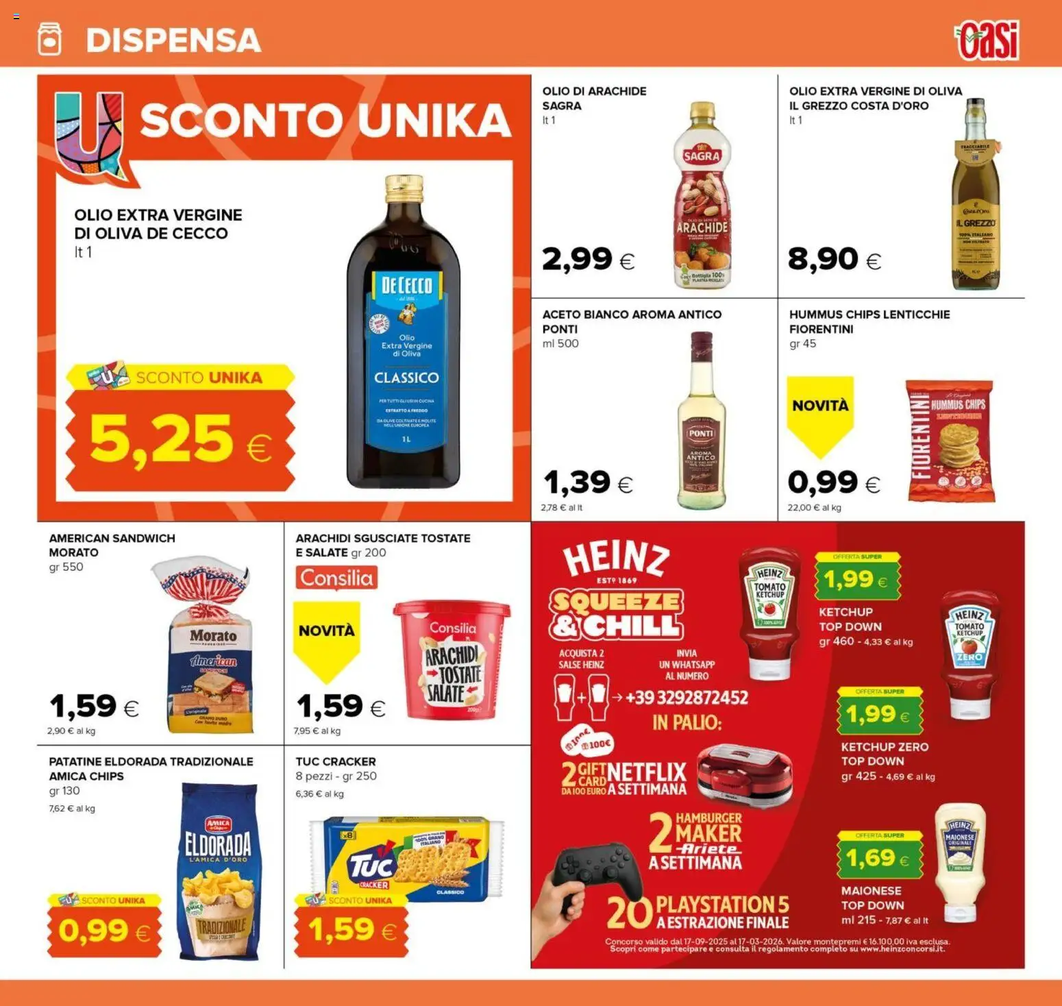 Volantino Oasi del 26.02.2026 | Pagina: 13 | Prodotti: Ketchup, Lenticchie, Maionese, Aceto