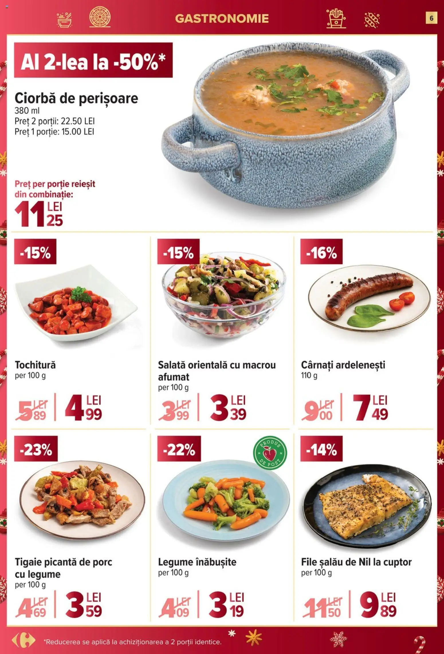Noul catalog Carrefour – valabil de la 03.12.2025 | Pagină: 6 | Produse: Cuptor, Tigaie, Legume, Cârnați