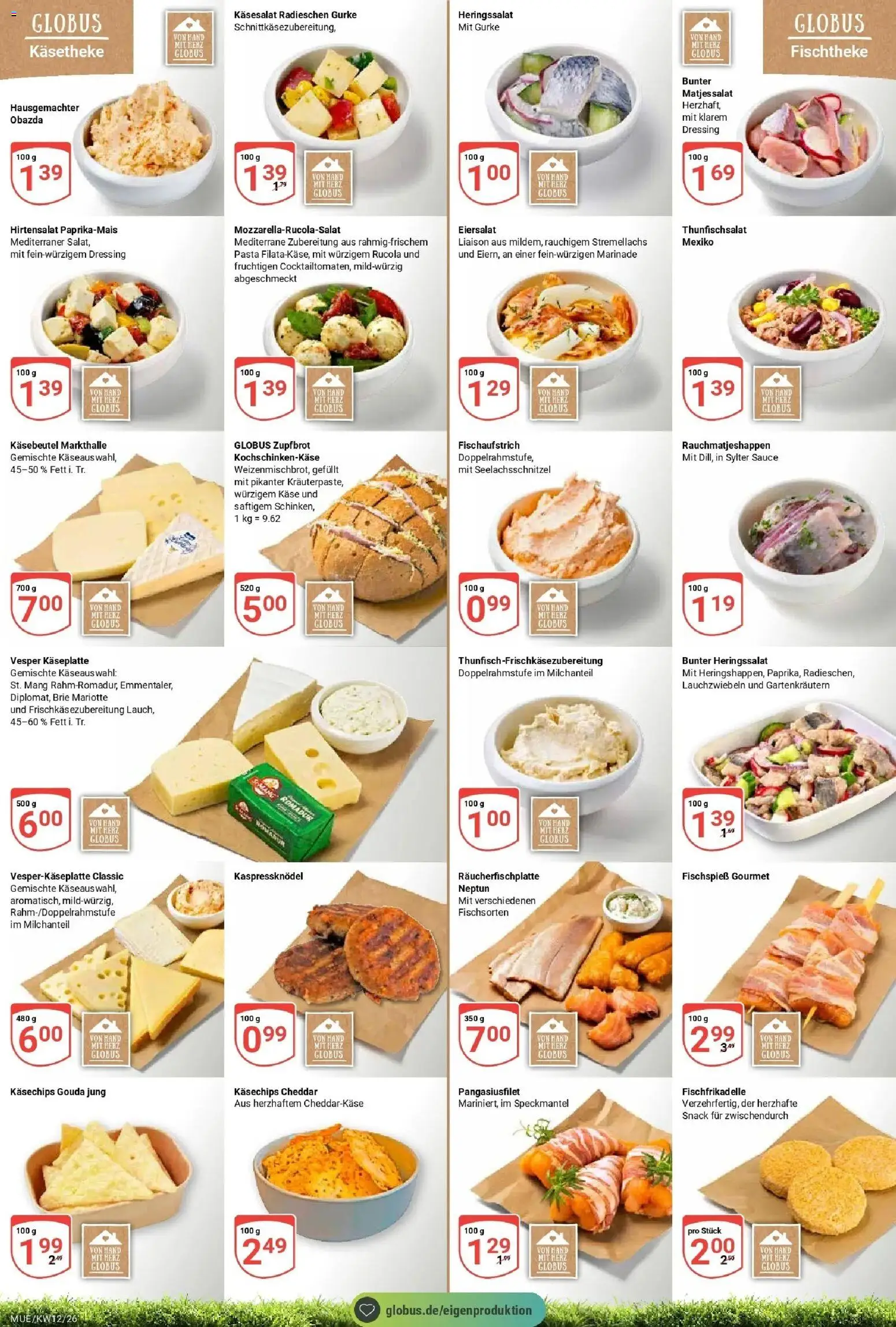 Globus prospekt Mühldorf	 – gültig ab 15.03.2026 | Seite: 13 | Produkte: Käse, Rucola, Pasta, Salat