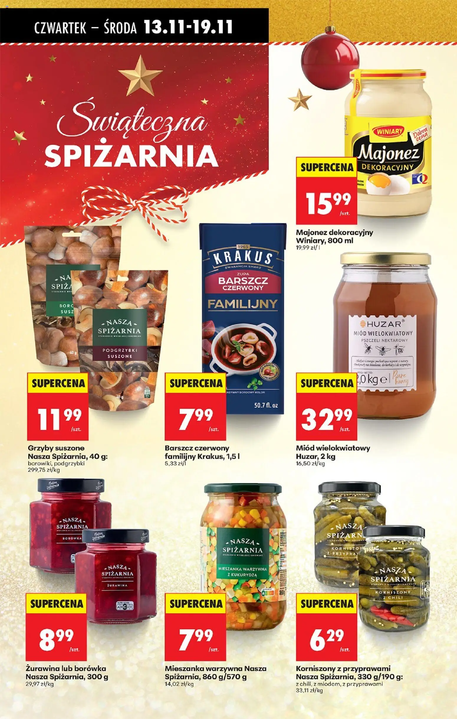 Biedronka gazetka - Oferta w tym tygodniu od 13.11.2025 | Strona: 42 | Produkty: Chili, Barszcz, Kukurydza, Majonez