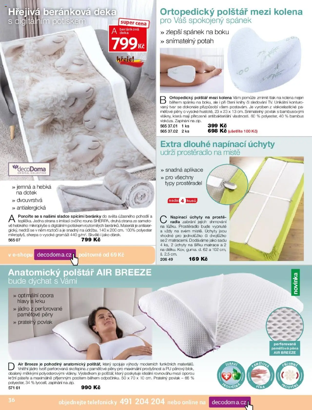 Decodoma katalog Podzim 2025 od 25.08.2025 | Strana: 36 | Produkty: Deka, Matrace, Polštář, Prostěradlo