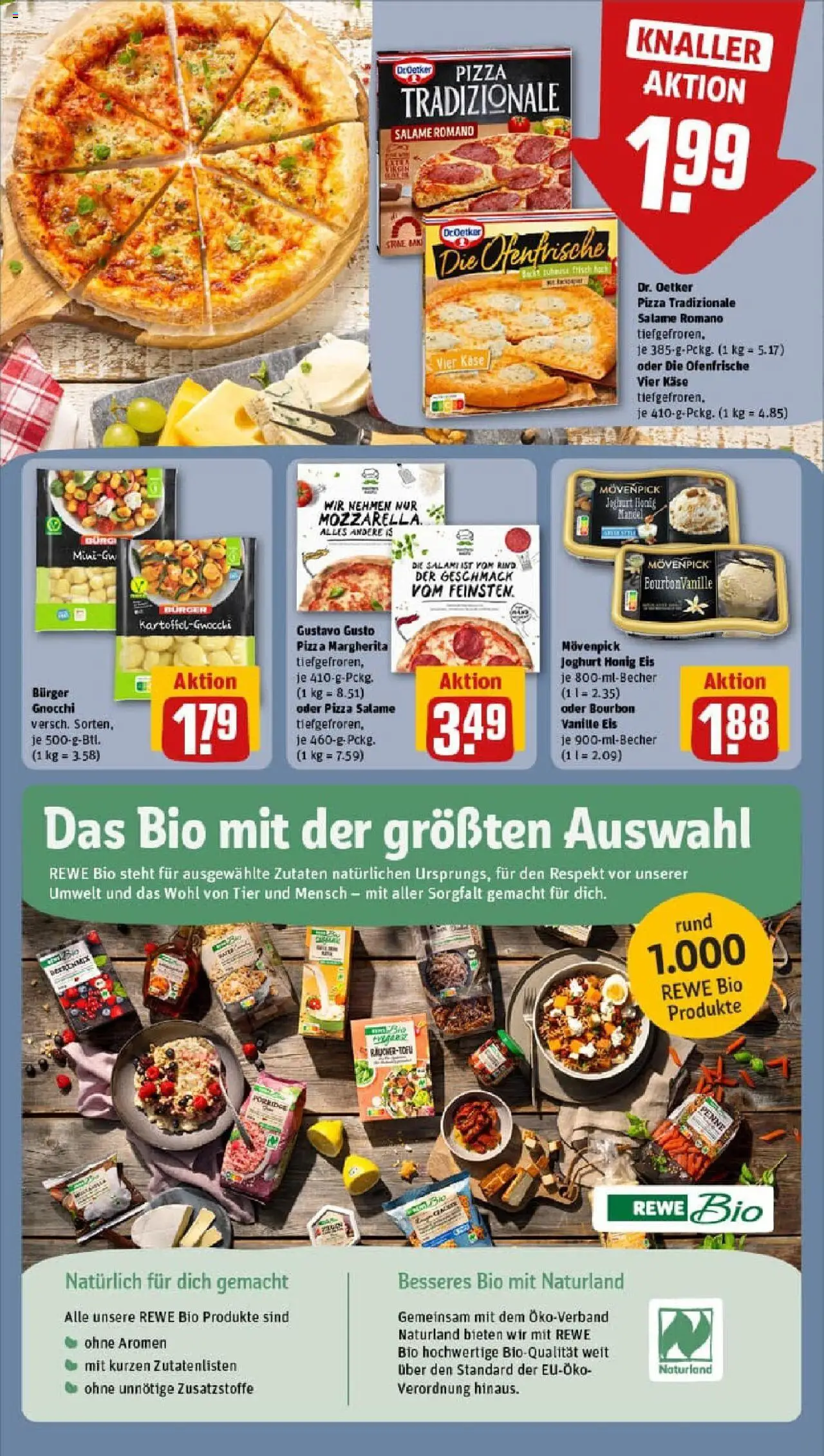 Rewe prospekt Braunschweig / Watenbüttel	 - gültig ab dem 06.07.2025 | Seite: 15 | Produkte: Käse, Burger, Bourbon, Eis