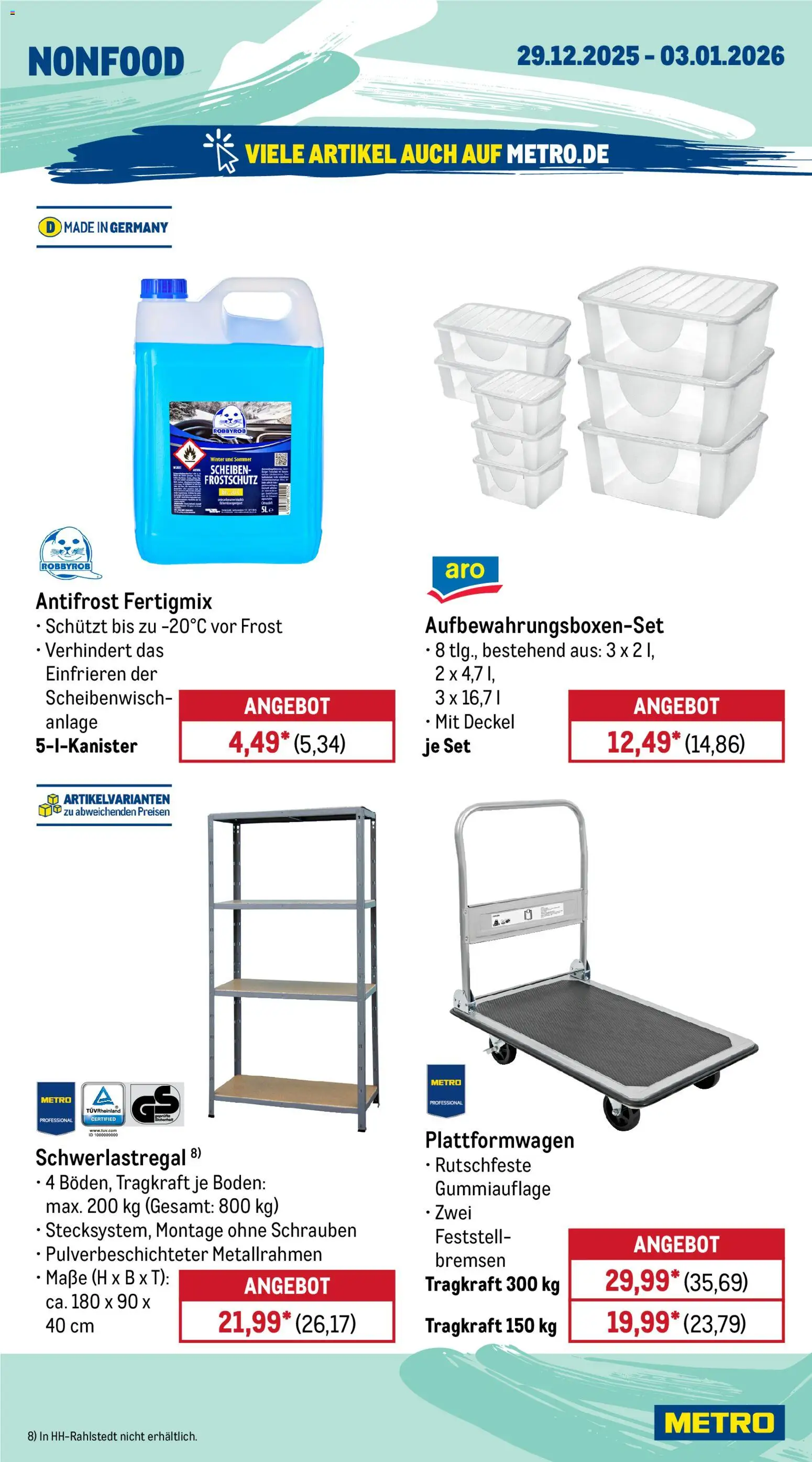 Metro Prospekt 	 – gültig ab 29.12.2025 | Seite: 22 | Produkte: Schwerlastregal