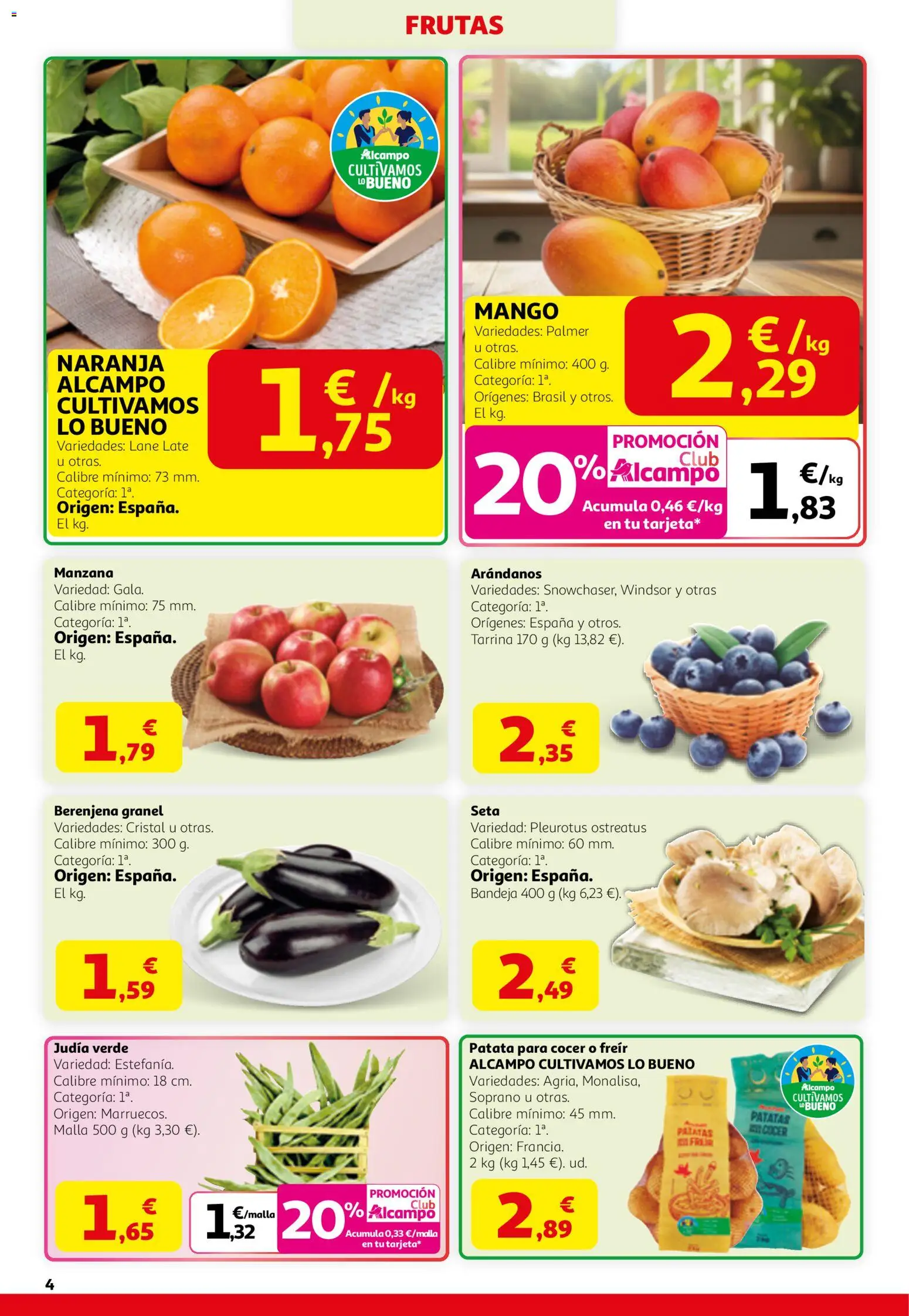 Alcampo folleto │ válido desde el 12.03.2026 | Página: 4 | Productos: Manzana, Ρούτερ, Bandeja