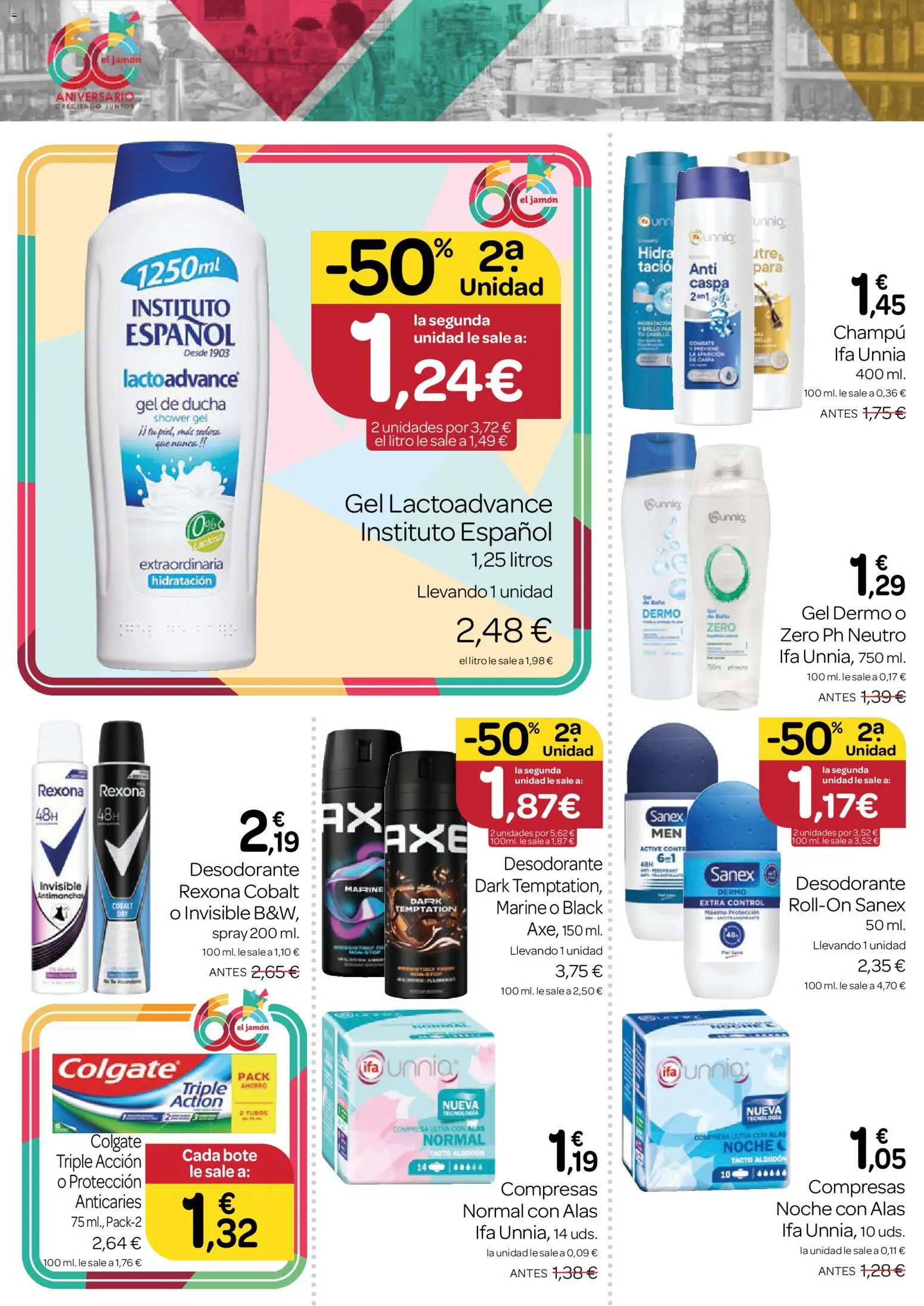 Supermercados El Jamón folleto │ válido desde el 23.04.2026 | Página: 30 | Productos: Gel de ducha, Té, Γλυφιτζούρι, Baño