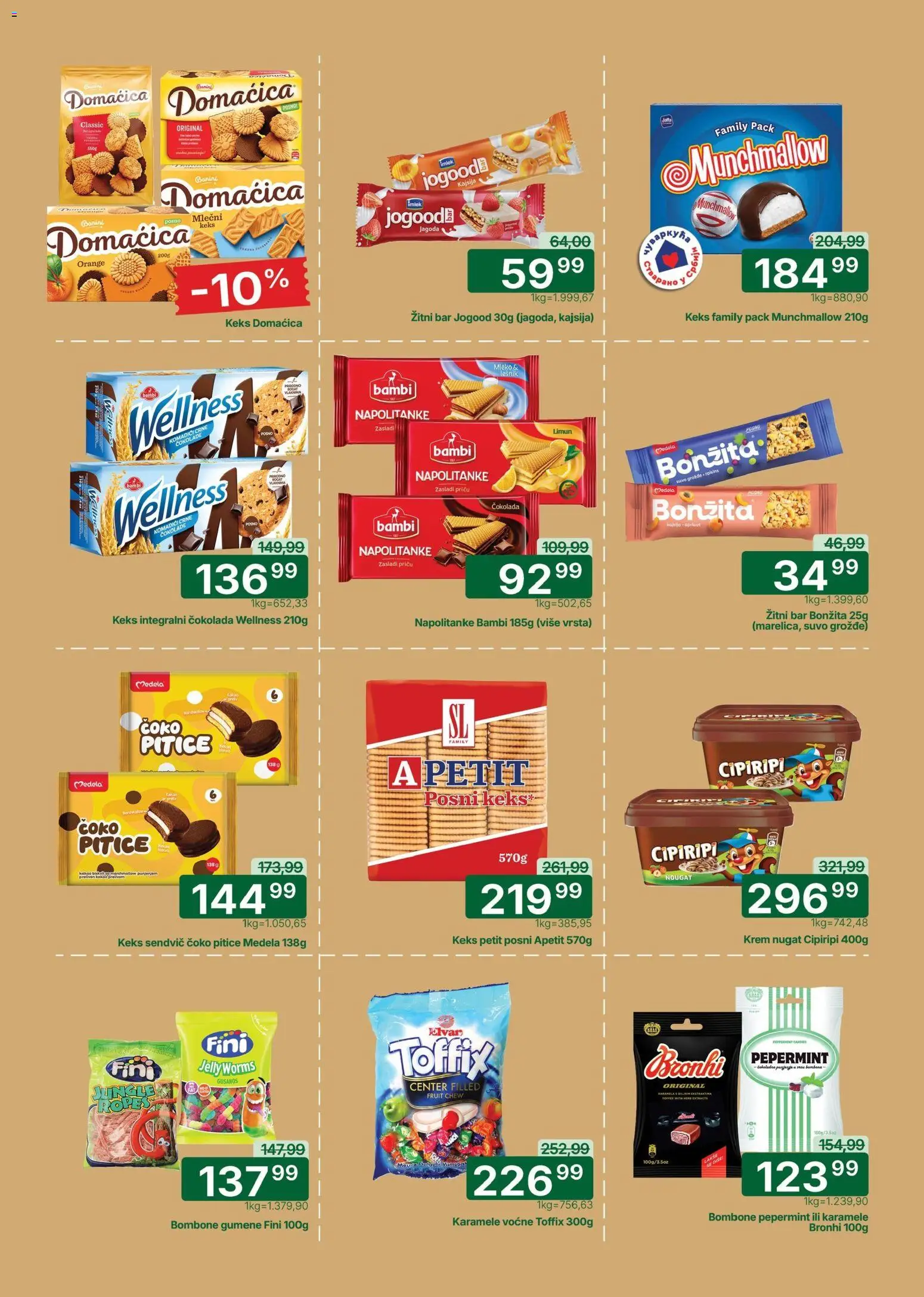 Univerexport katalog - važi od 19.01.2026 | Strana: 19 | Proizvode: Bombone, Munchmallow, Jagoda, Mleko