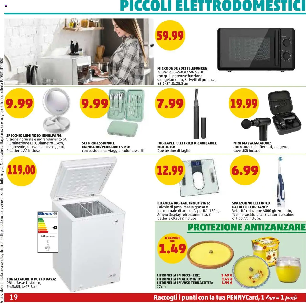 Volantino PENNY del 03.07.2025 | Pagina: 19 | Prodotti: Spazzolino, Antizanzare, USB, Vaso