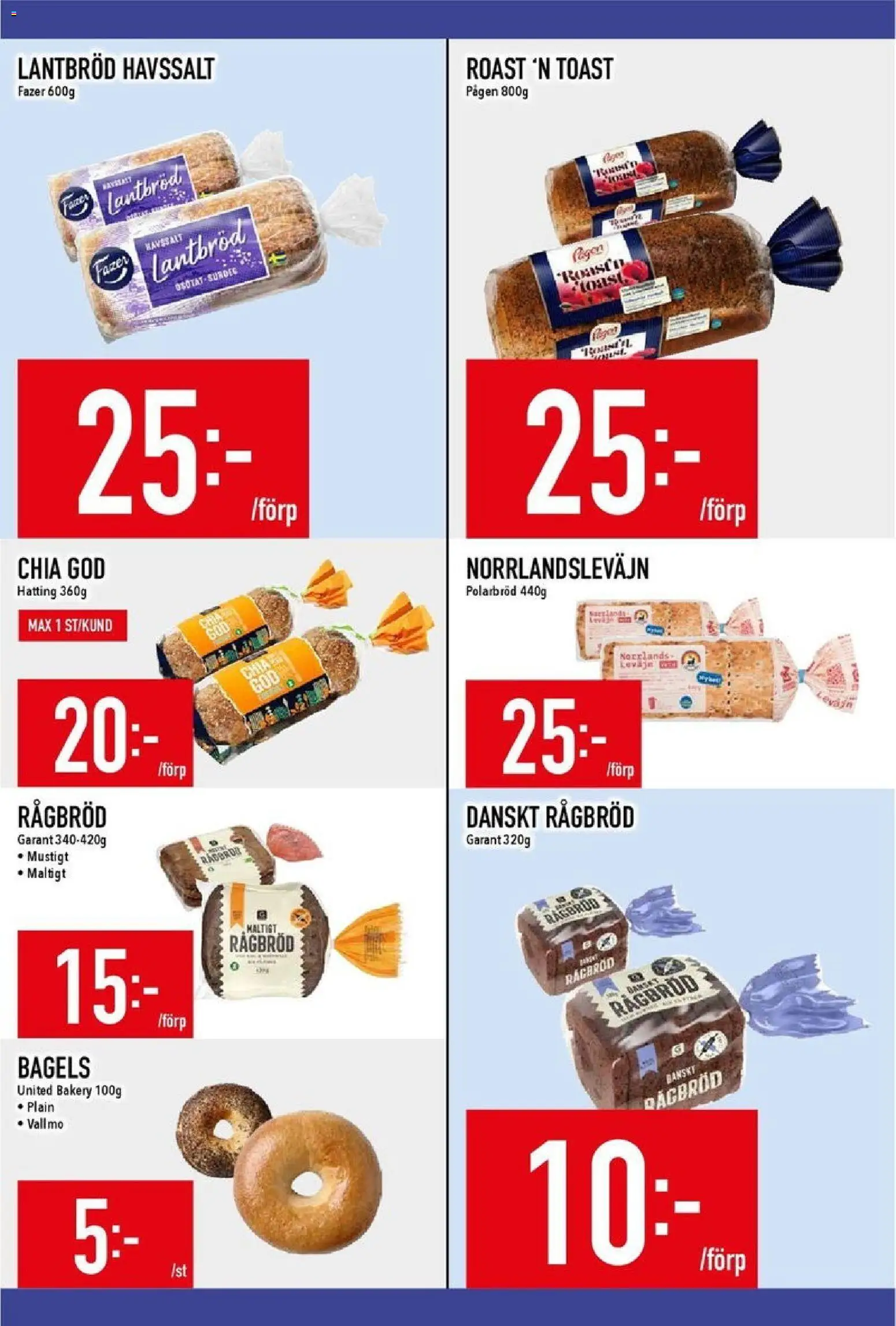 Matdax reklamblad aktuell från 17.11.2025 | Sida: 6 | Produkter: Lantbröd