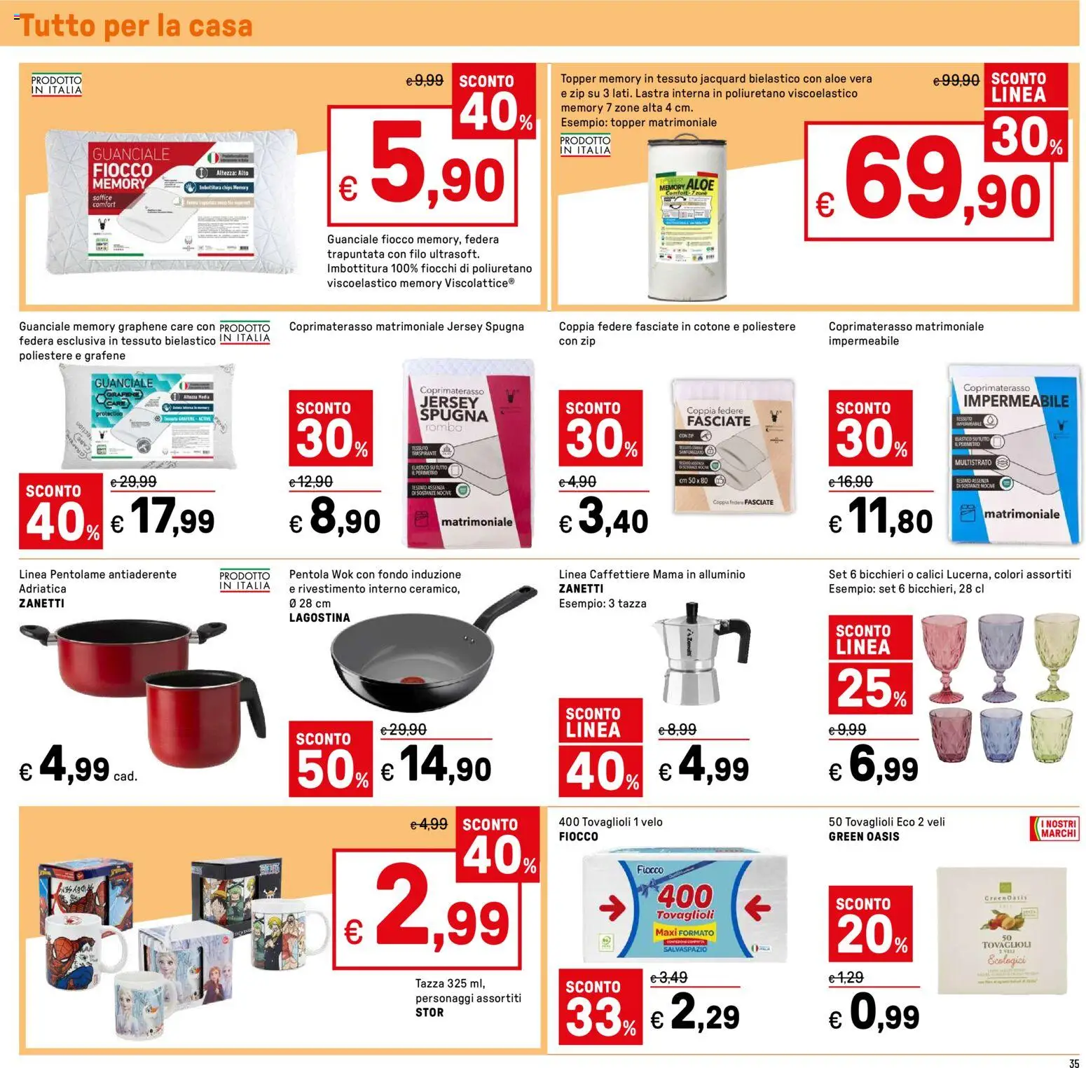 Volantino Iper del 12.02.2026 | Pagina: 35 | Prodotti: Spugna, Fiocchi, Alluminio, Federa