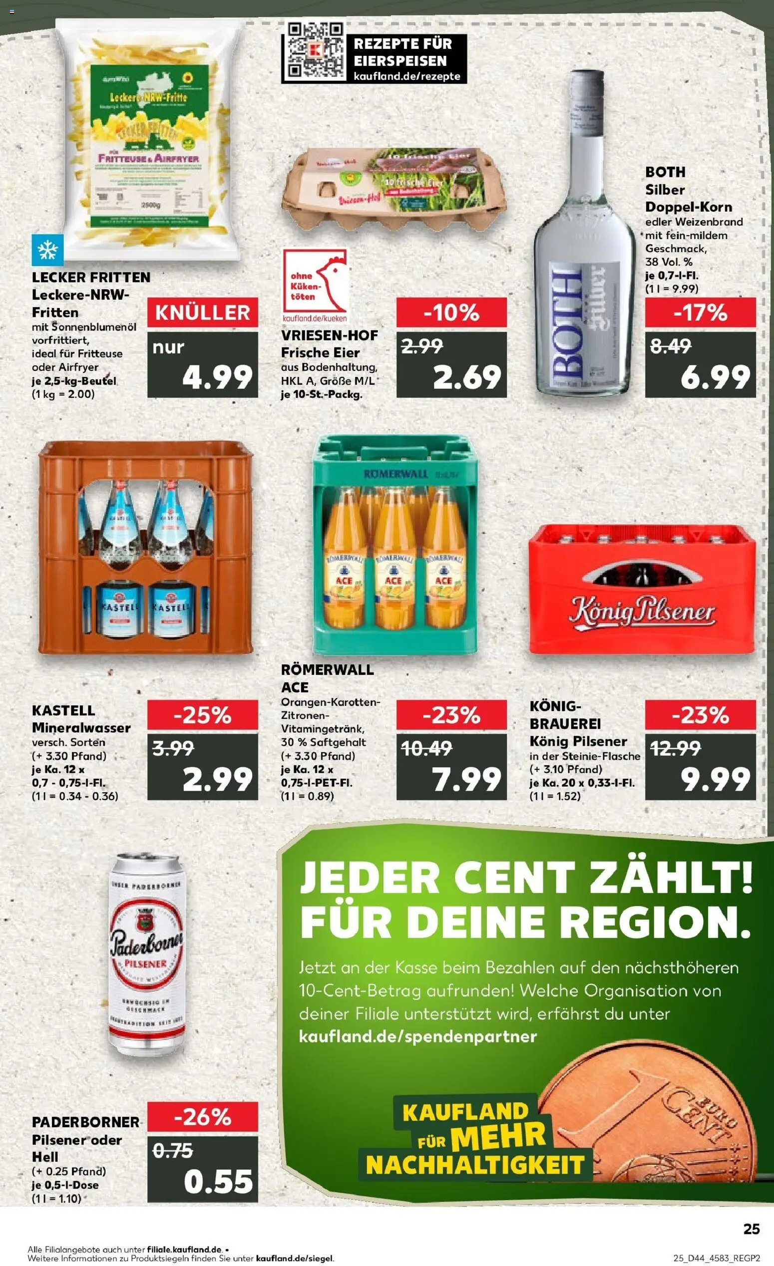 Kaufland prospekt Moers	 – gültig ab 30.10.2025 | Seite: 25 | Produkte: Konig pilsener, Mineralwasser, Fritteuse, Zitronen
