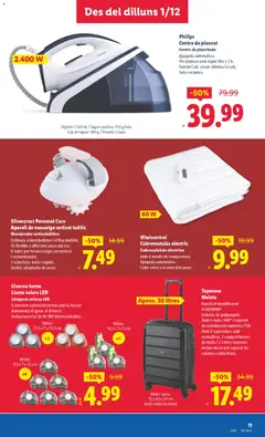 Vista previa Lidl - L'Hospitalet de Llobregat válido desde el 01.12.2025 | Página: 11 | Productos: Maleta, Adaptador, Απορρυπαντικό ρούχων σε σκόνη