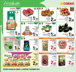 Anteprima del volantino MELE EVELINA MELINDA, Origine Italia, categoria I, calibro 80/85 conf. da 900 g valido a partire dal 01.12.2025 | Pagina: 10 | Prodotti: Patate, Mandorle, Broccoli, Forno