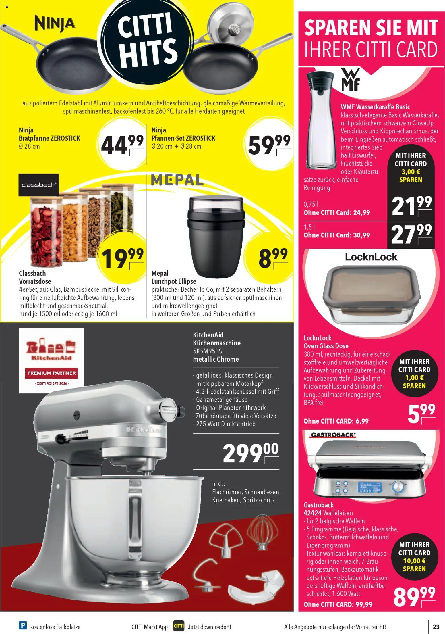 CITTI Markt Prospekt 	 – gültig ab 18.03.2026 | Seite: 25 | Produkte: Waffeln, Waffeleisen