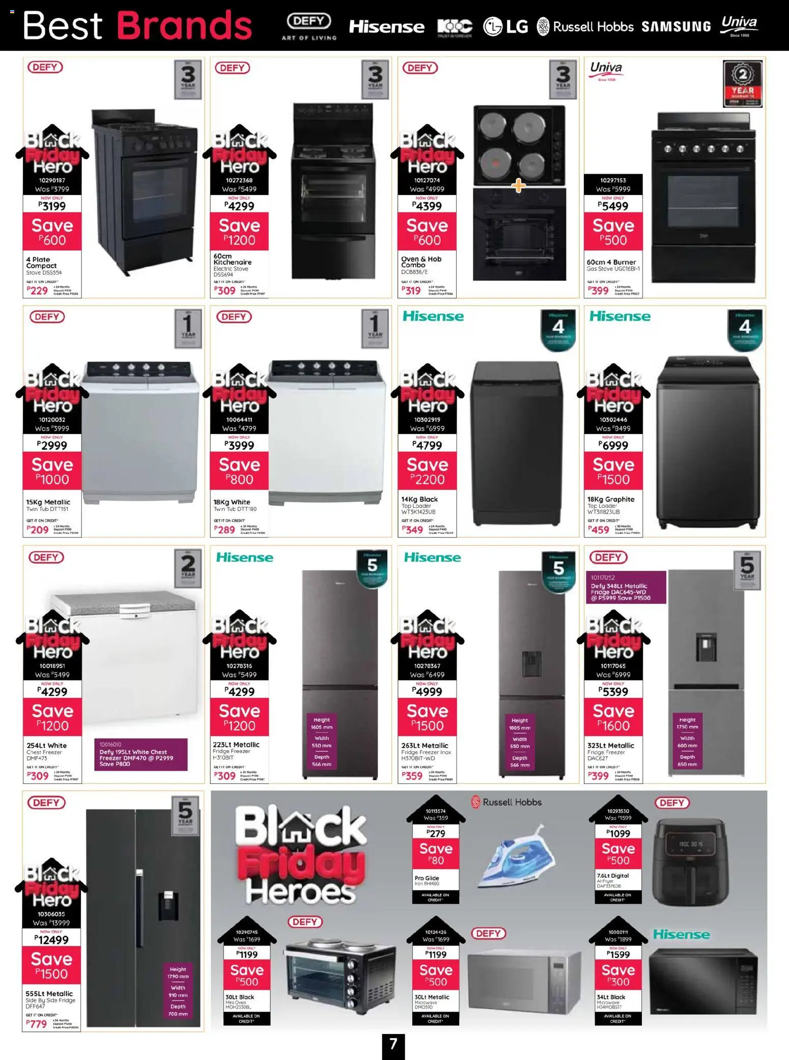 New Bradlows catalogue – valid from 10.11.2025 | Page: 7 | Products: Freezer, Stove, Fryer, Freezer fridge