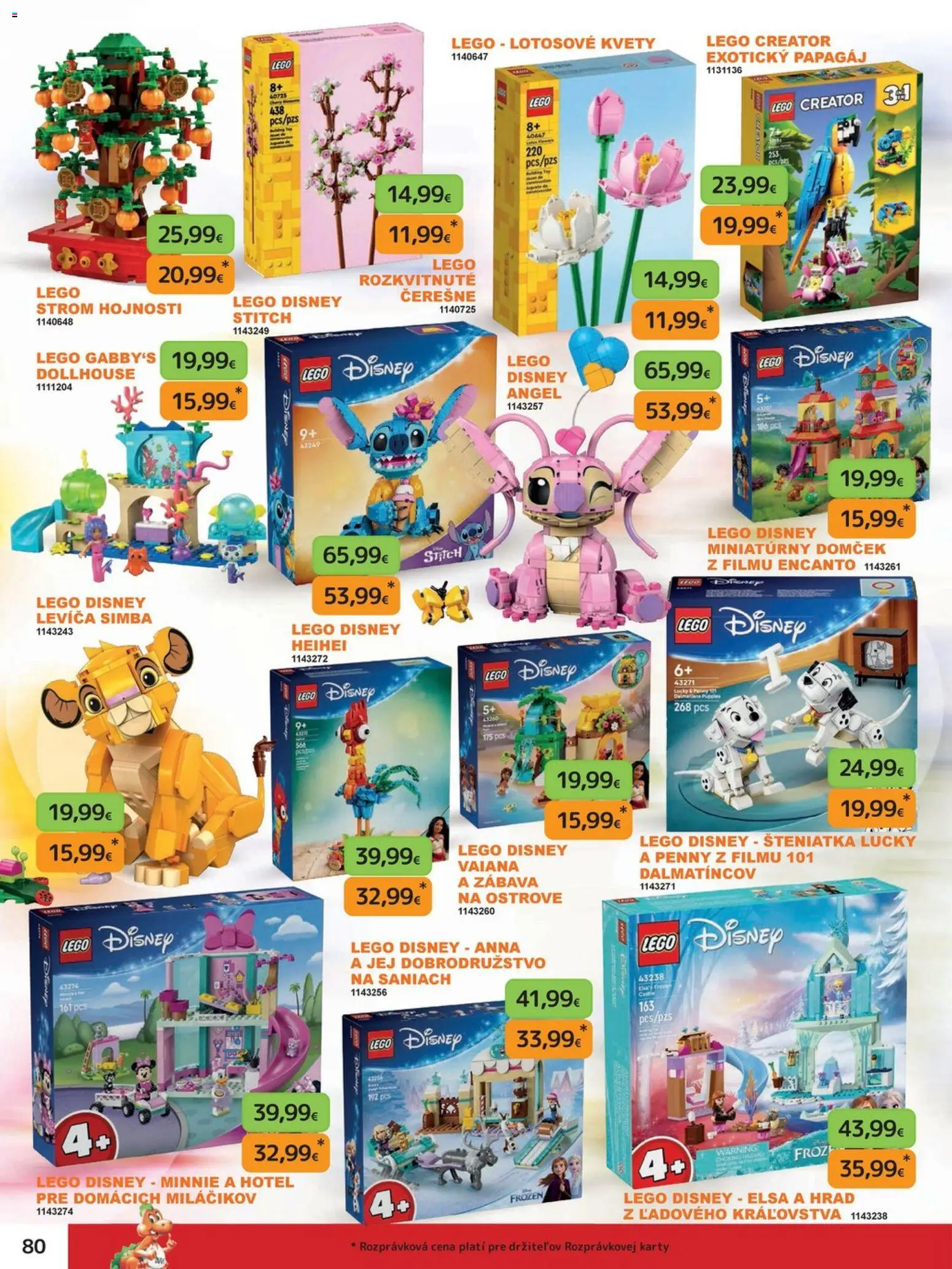 Nové Dráčik akcie – leták je platný od 03.10.2025 | Strana: 90 | Produkty: LEGO, Kvety, Čerešne