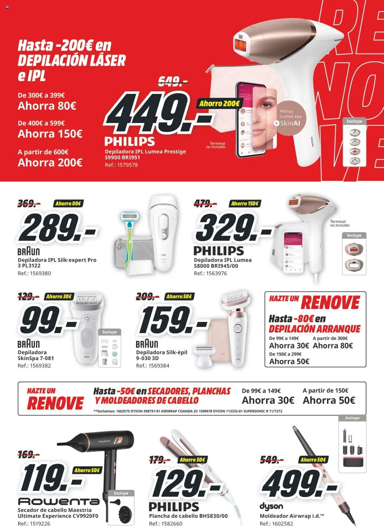 Media Markt folleto │ válido desde el 16.10.2025 | Página: 18 | Productos: Plancha, Depiladora