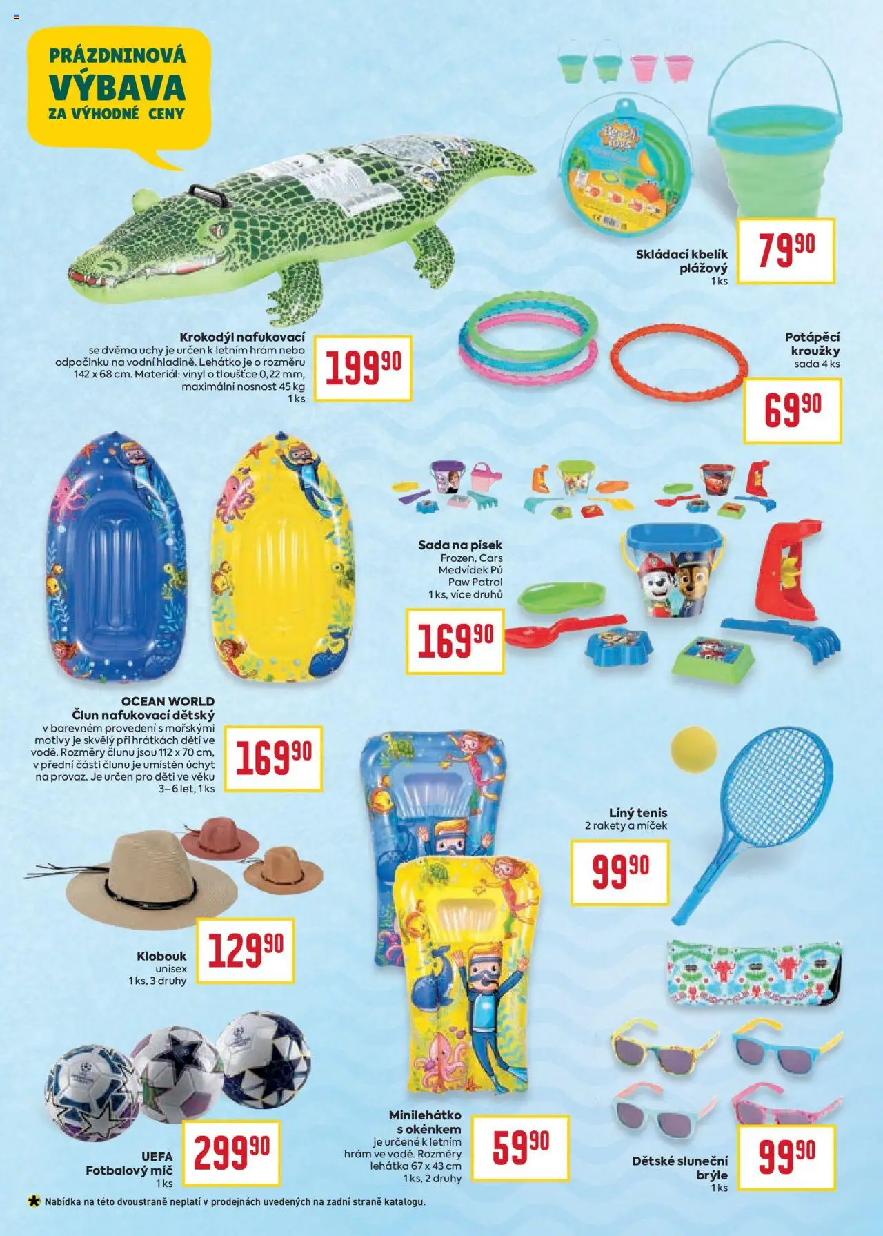 Billa katalog - Léto od 11.06.2025 | Strana: 30 | Produkty: Klobouk, Brýle, Písek, Lehátka