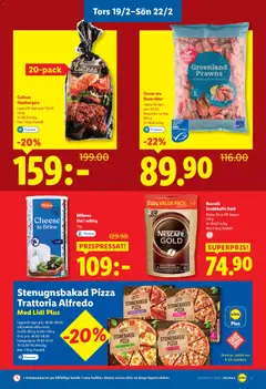 Lidl - erbjudanden - Förhandsvisning av reklamblad från butik Lidl aktuell från 16.02.2026 | Sida: 27 | Produkter: Hamburgare, Räkor, Ost, Pizza