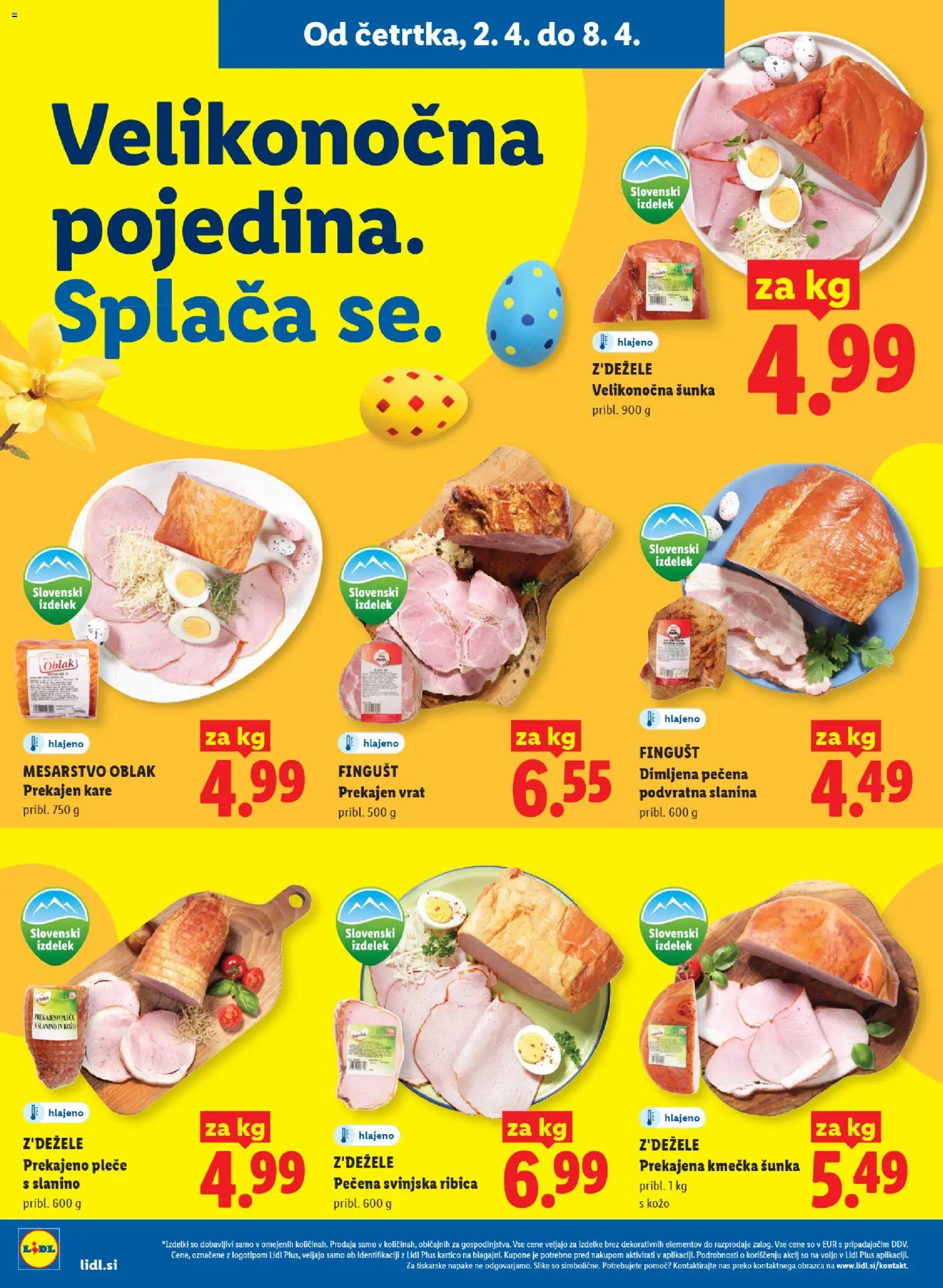 Novi Lidl katalog ponudbe – veljaven od 02.04.2026 | Stran: 6 | Izdelki: Slanina, Sunka