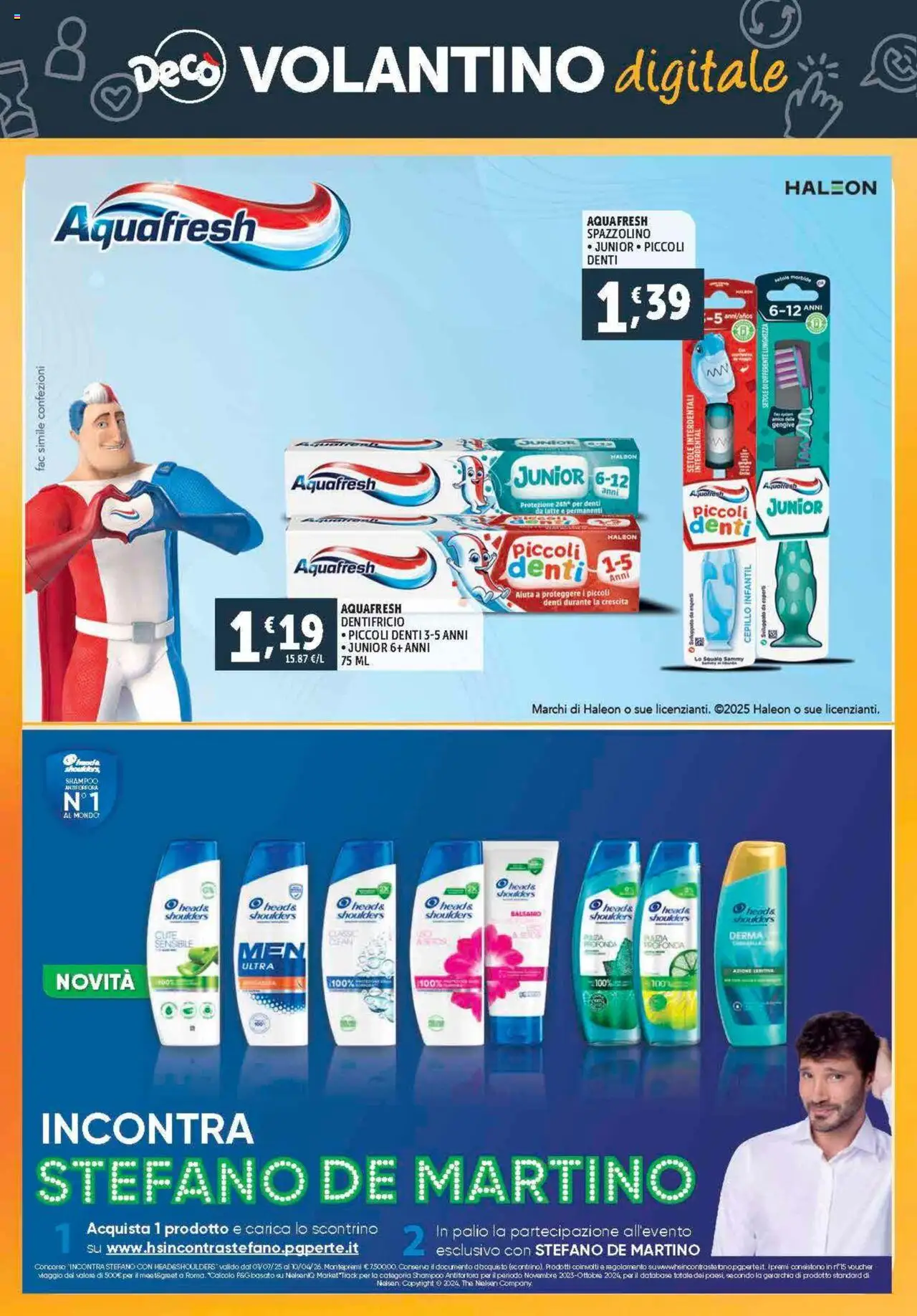 Volantino Decò del 12.09.2025 | Pagina: 30 | Prodotti: Shampoo, Dentifricio, Spazzolino, The