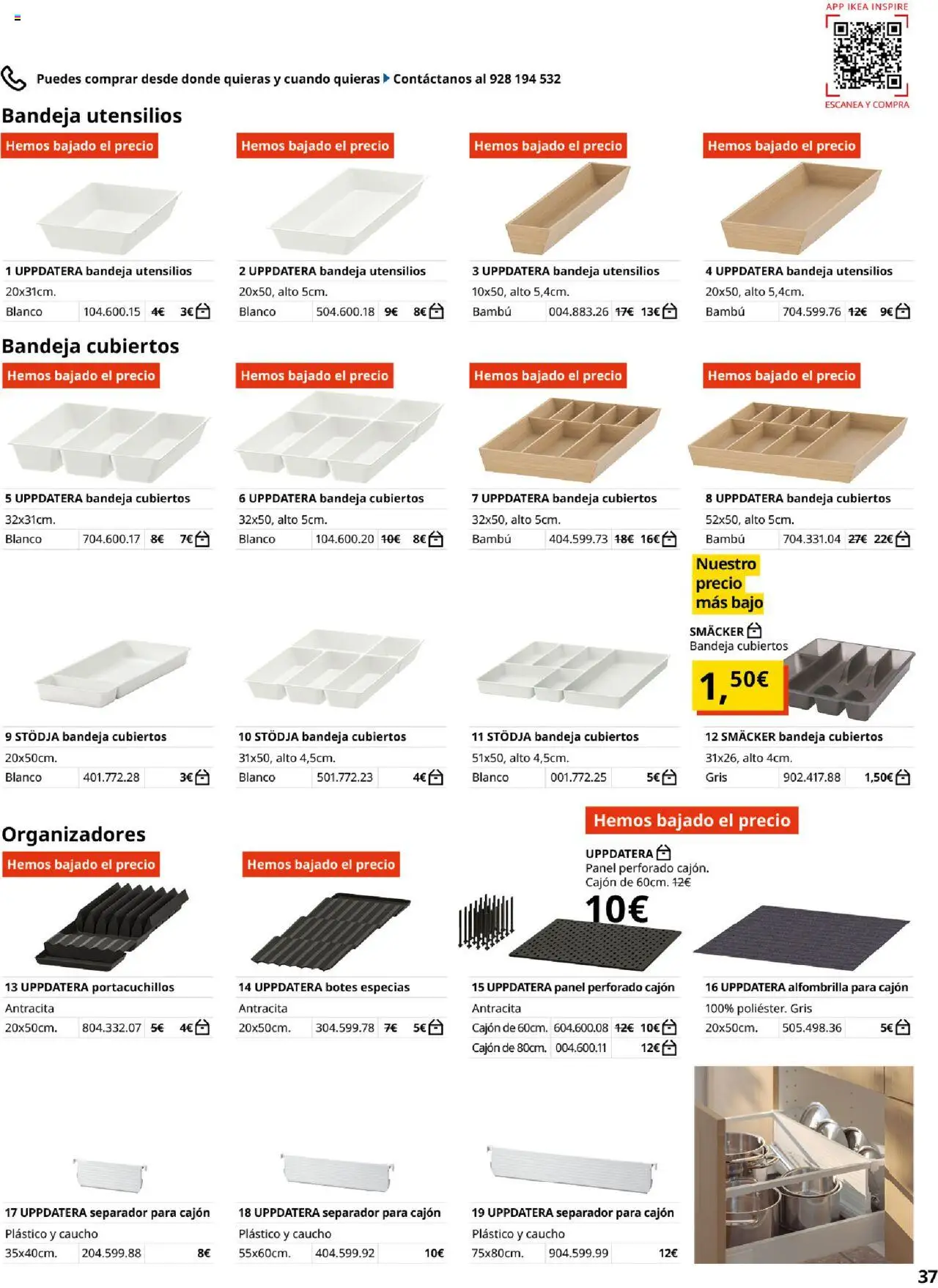 Catálogo IKEA Cocinas │ válido desde el 06.02.2025 | Página: 37 | Productos: Alfombrilla, Bandeja