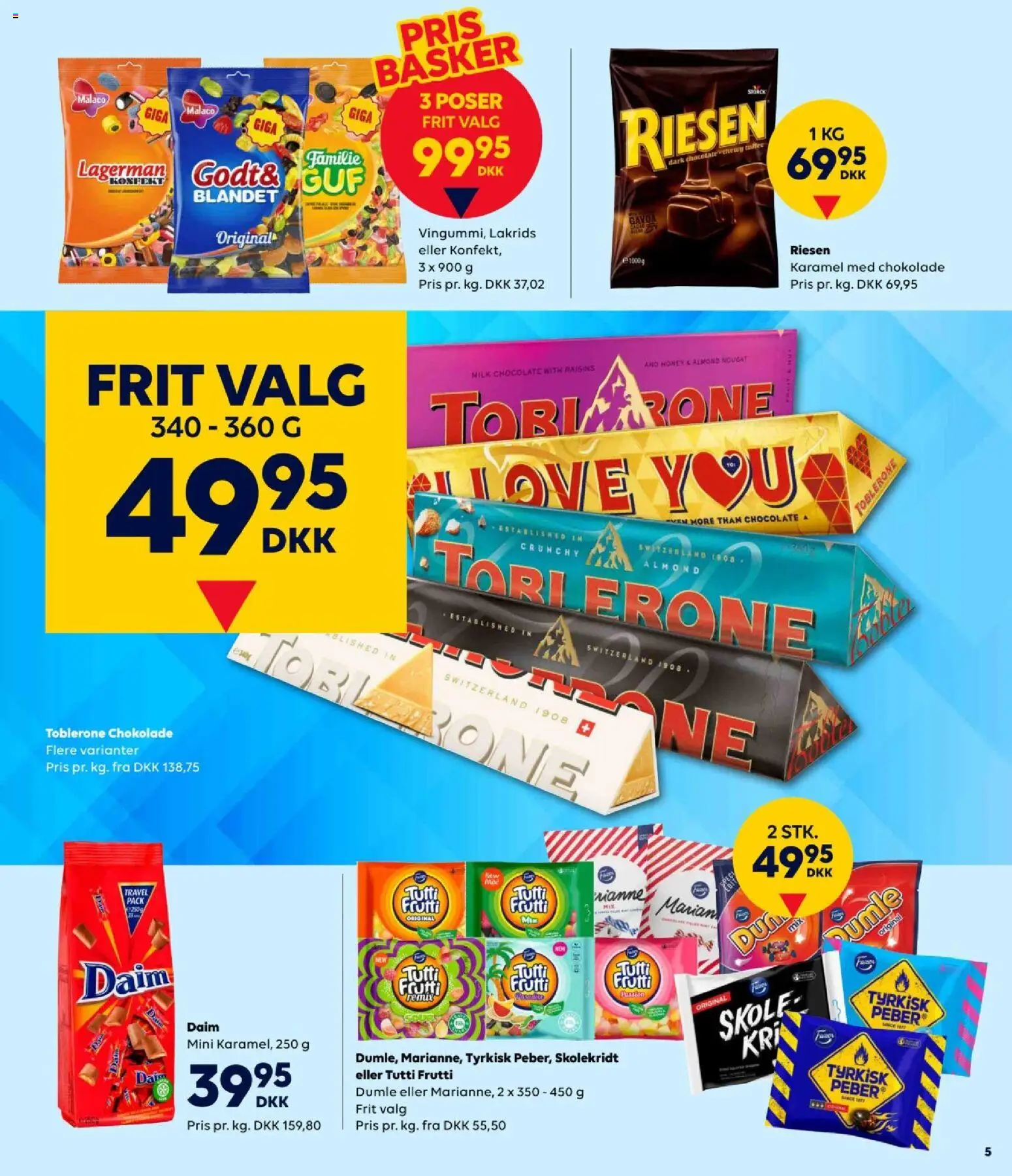 Bordershop tilbudsavis – gyldig fra 25.02.2026 | Side: 5 | Produkter: Chokolade, Peber, Lakrids, Nougat