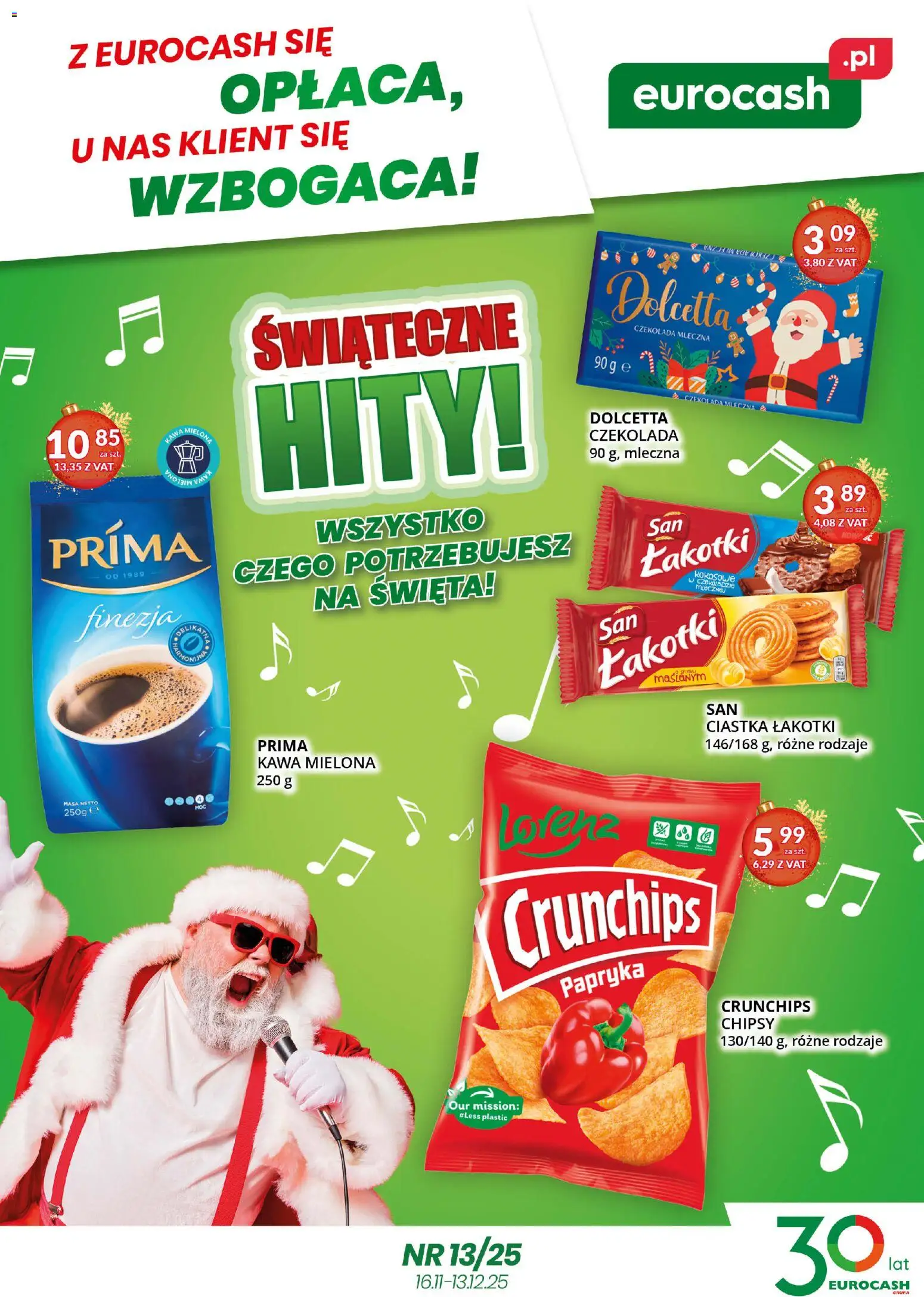 Eurocash Gazetka - Katalog Artykułów Spożywczych od 16.11.2025 | Strona: 1 | Produkty: Czekolada mleczna, Papryka, Czekolada, Ciastka