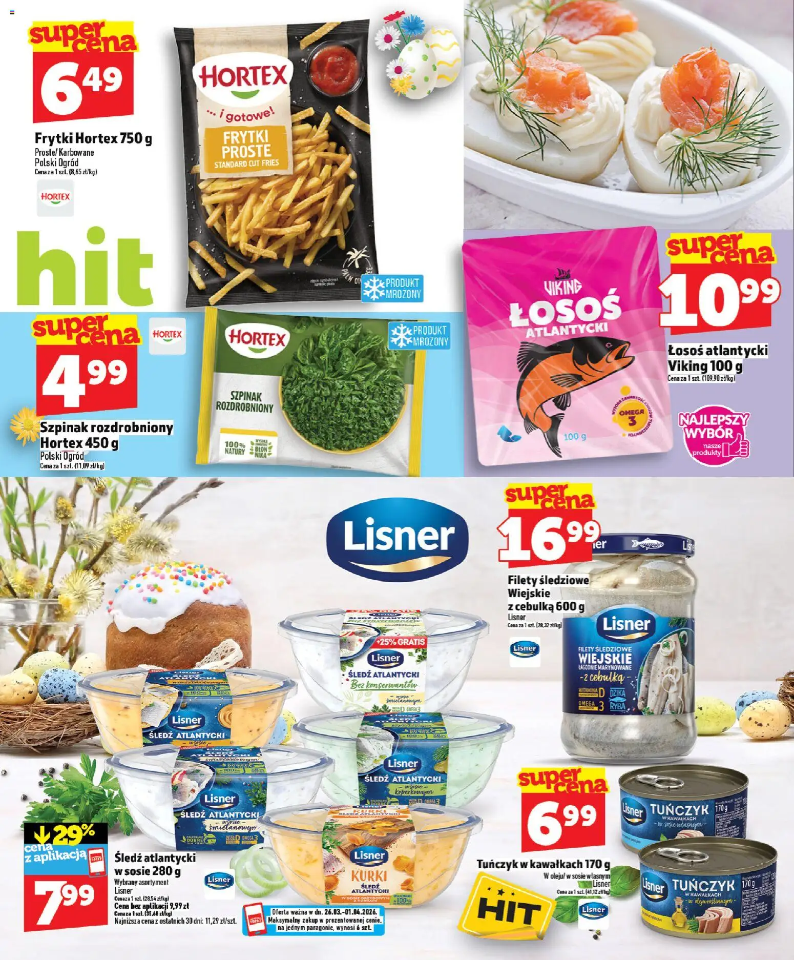 Topaz gazetka - Express od 26.03.2026 | Strona: 20 | Produkty: Łosoś atlantycki, Tuńczyk, Frytki, Ryba