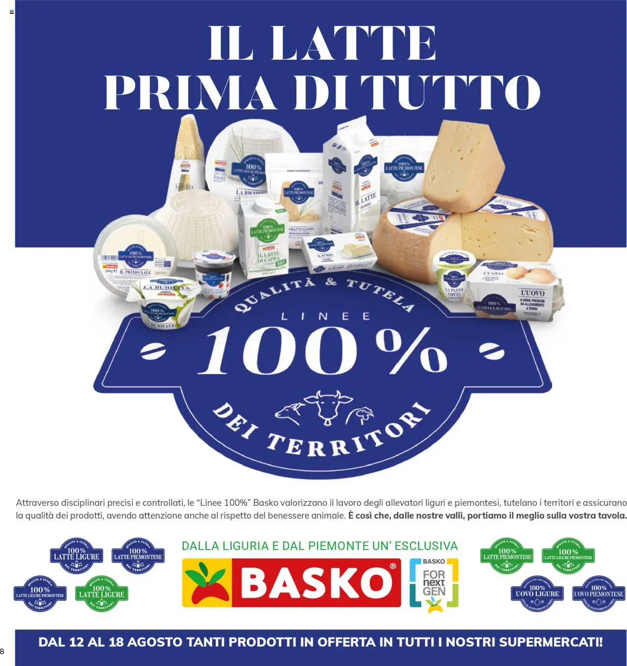 Volantino Basko del 12.08.2025 | Pagina: 8 | Prodotti: Sale, Latte, Cavo, Terra
