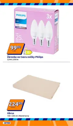 Náhled letáku Action leták od 14.01.2026 | Strana: 4 | Produkty: Svíčky, Ubrus, Barvy