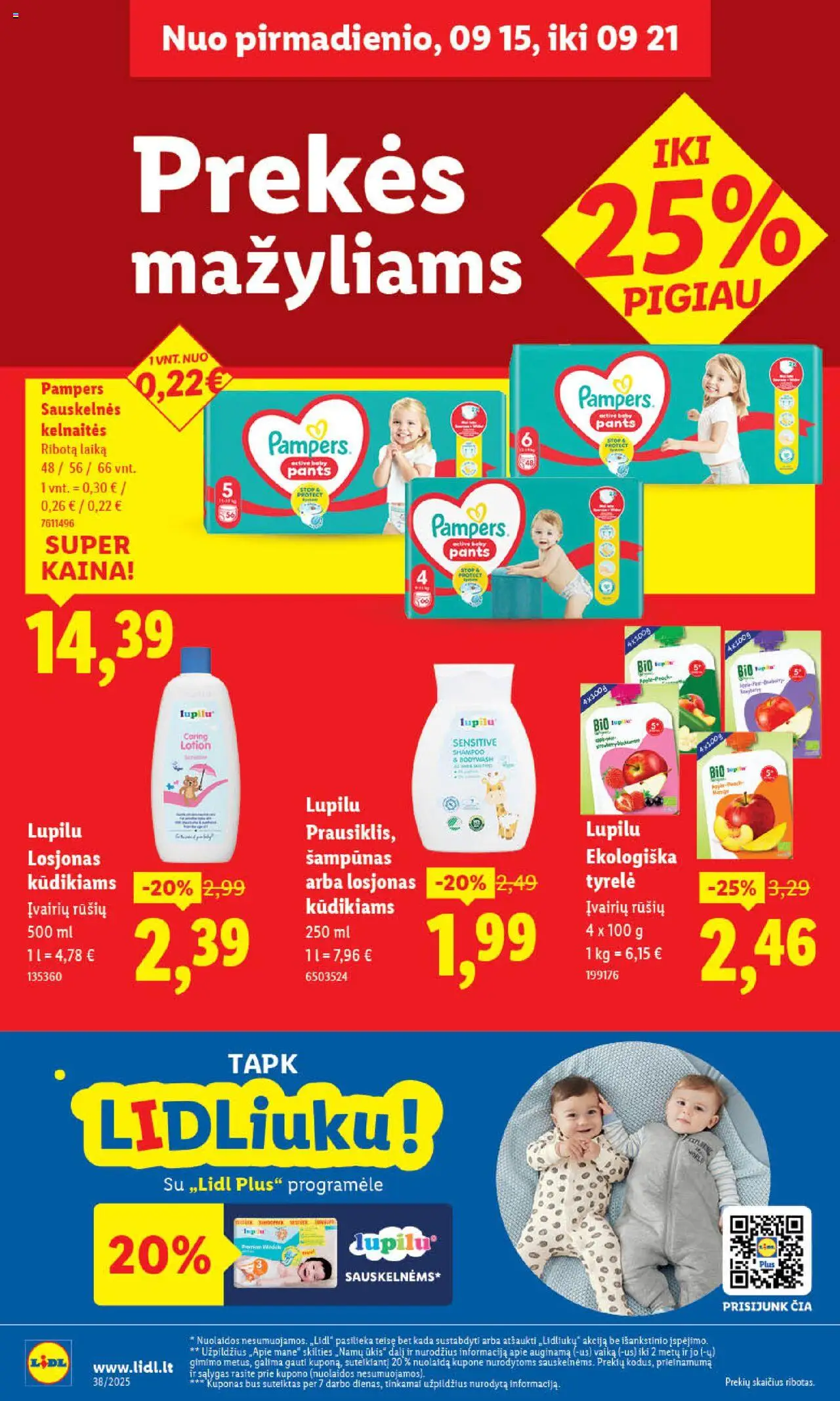 LIDL akcijos nuo 15.09.2025 | Puslapis: 40 | Prekių: Šampūnas, Kelnaitės