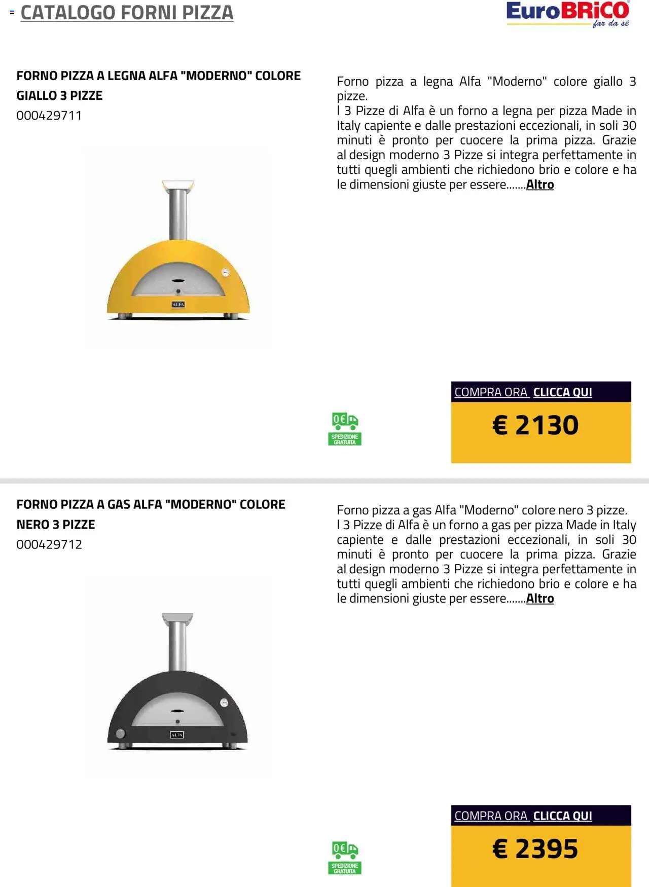 Volantino Eurobrico del 23.07.2025 | Pagina: 41 | Prodotti: Pizza, Forno