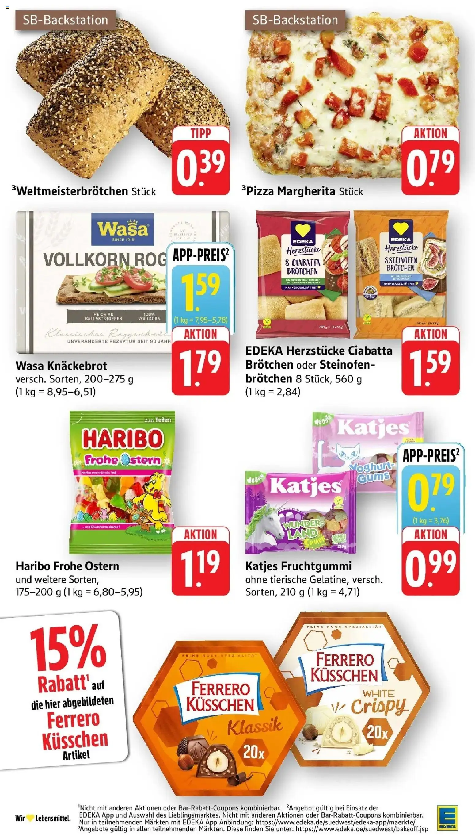 Edeka prospekt Weinheim	 – gültig ab 09.03.2026 | Seite: 27 | Produkte: Haribo, Katjes, Wasa knackebrot, Pizza