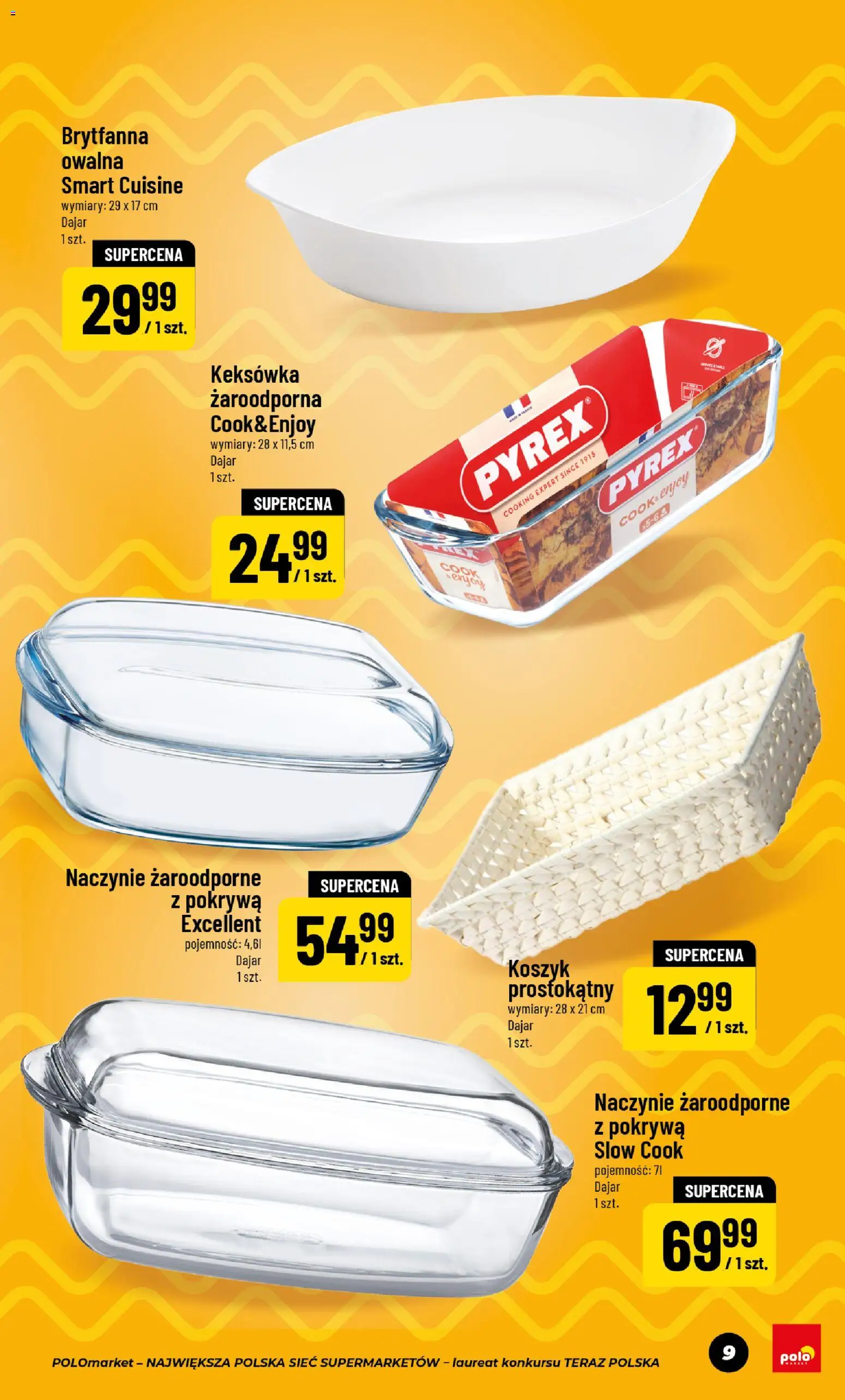 POLOmarket gazetka - Wielkanoc od 06.03.2026 | Strona: 9 | Produkty: Naczynie żaroodporne